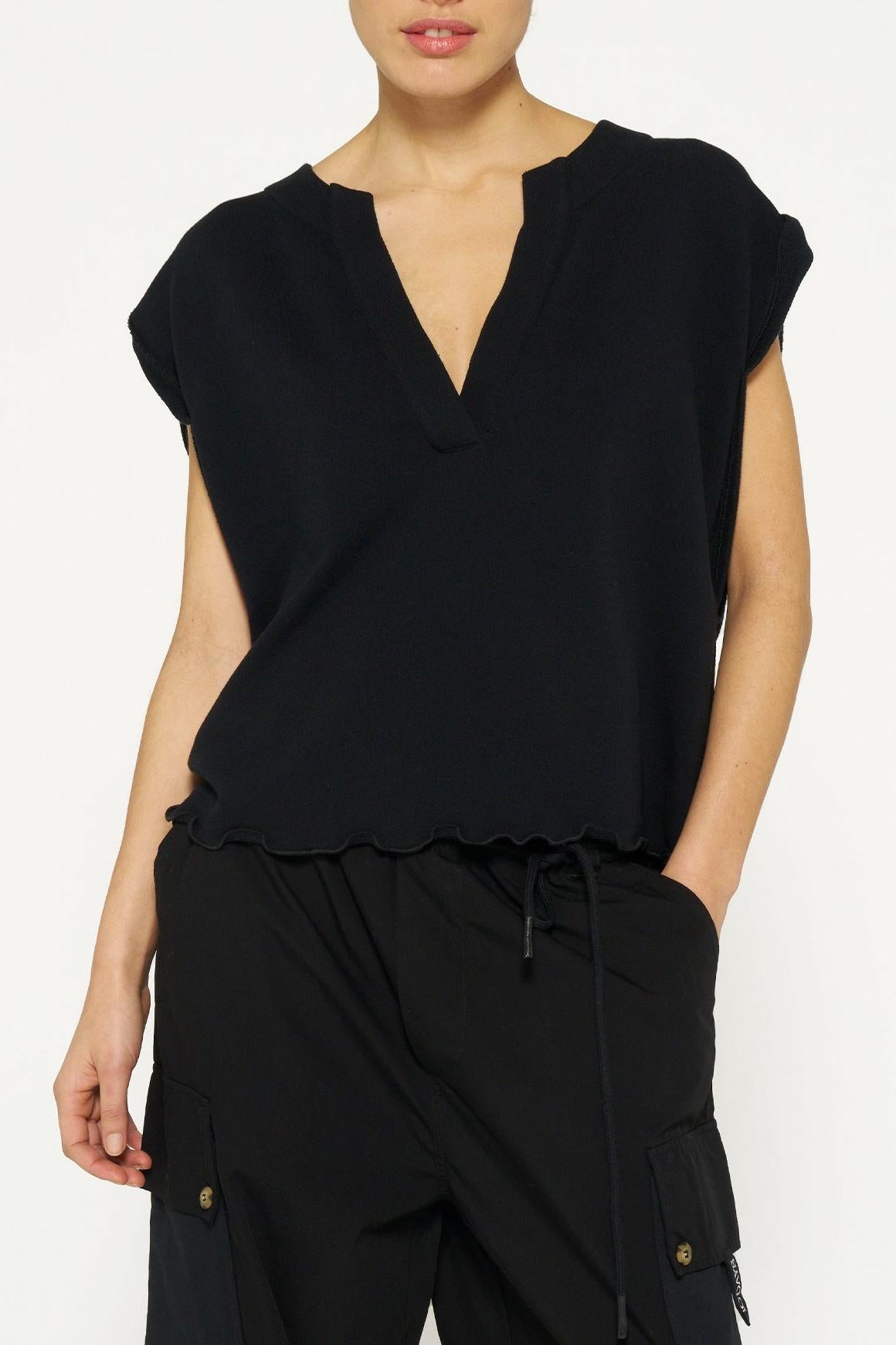V-NECK TOP FLEECE