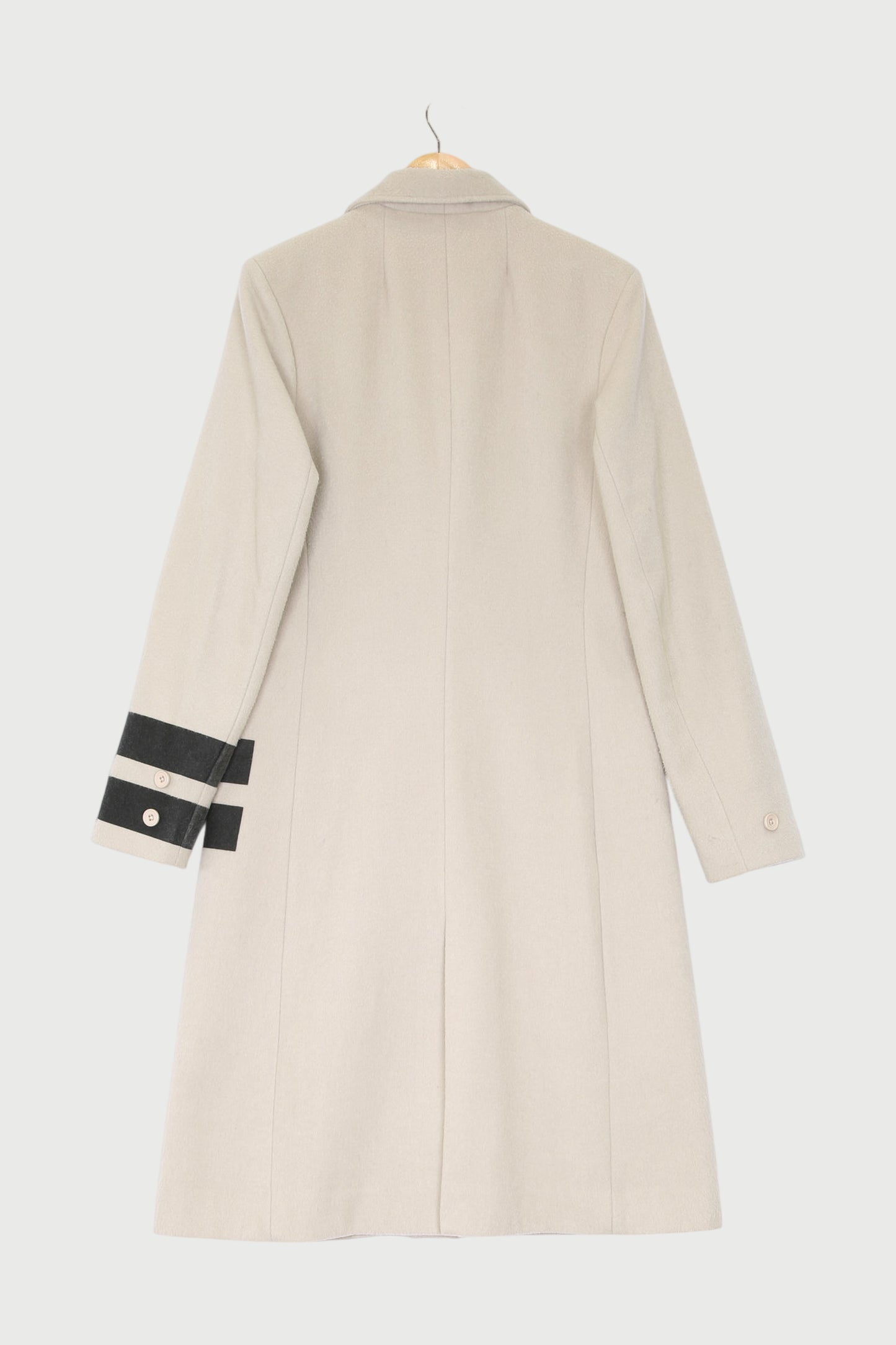 WOOL COAT TWO STRIPE
