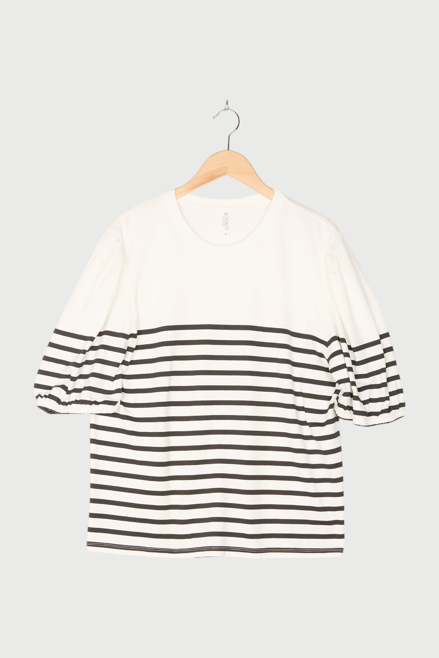 BALLOON SLEEVE TEE STRIPES