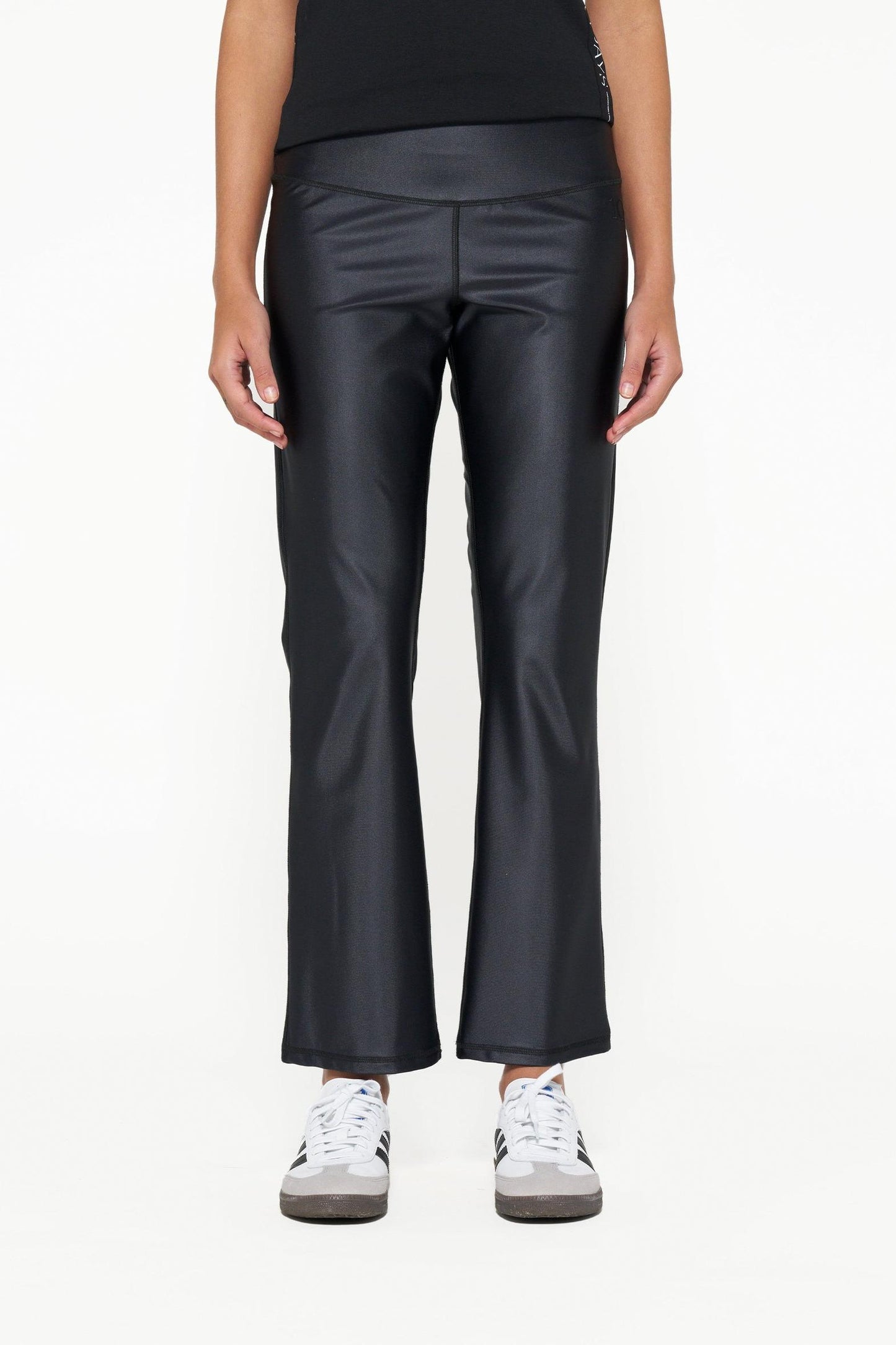 FLARED SHINY YOGA LEGGINGS