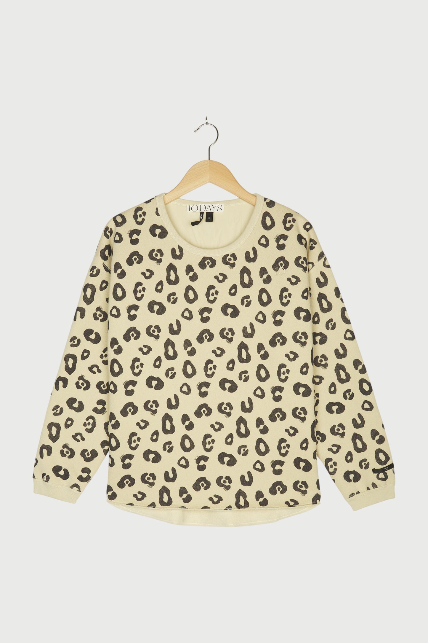 RAW EDGE SWEATER LEOPARD
