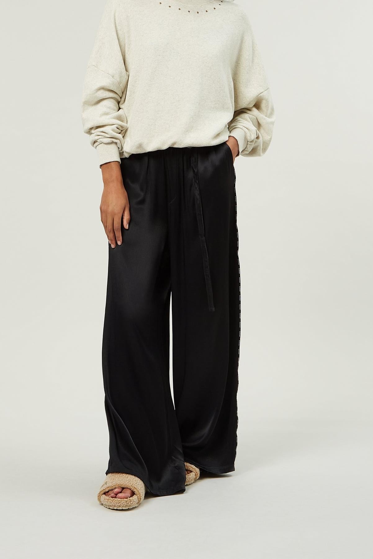 SATIN WIDE PANTS