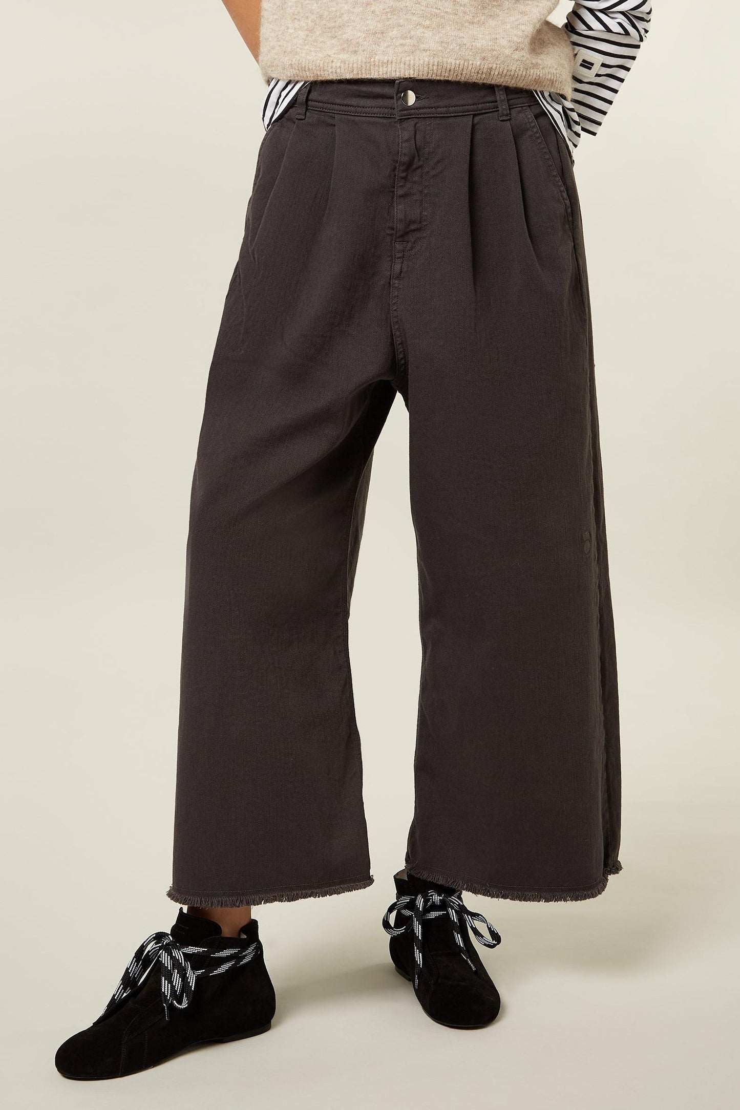 DYED DENIM CULOTTE