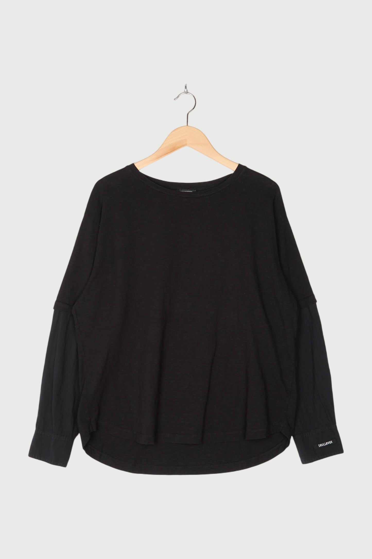 WOVEN SLEEVE TEE