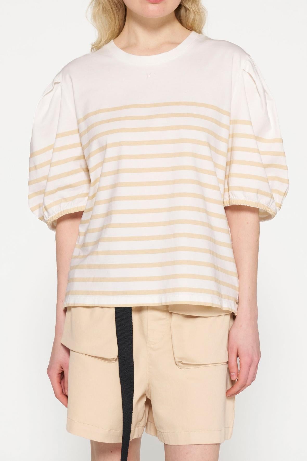 BALLOON SLEEVE TEE STRIPES