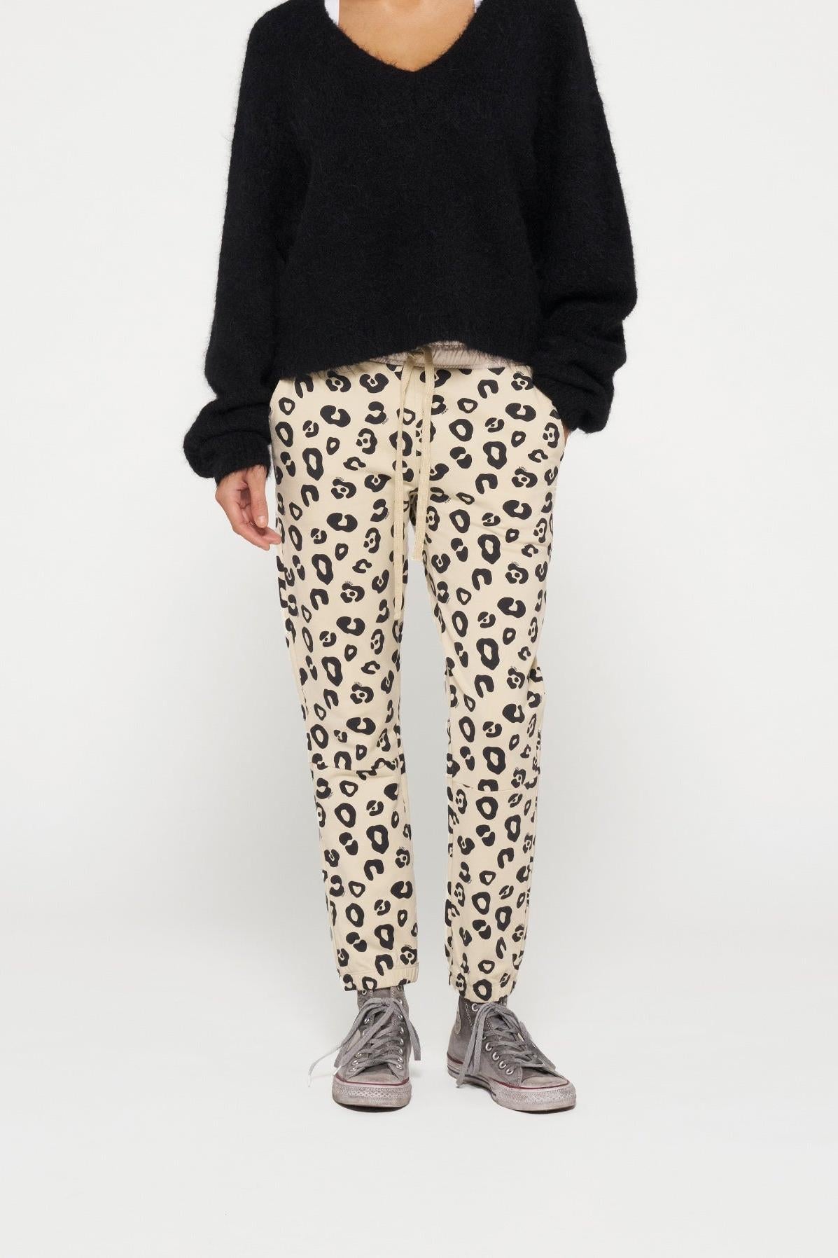 CROPPED JOGGER LEOPARD