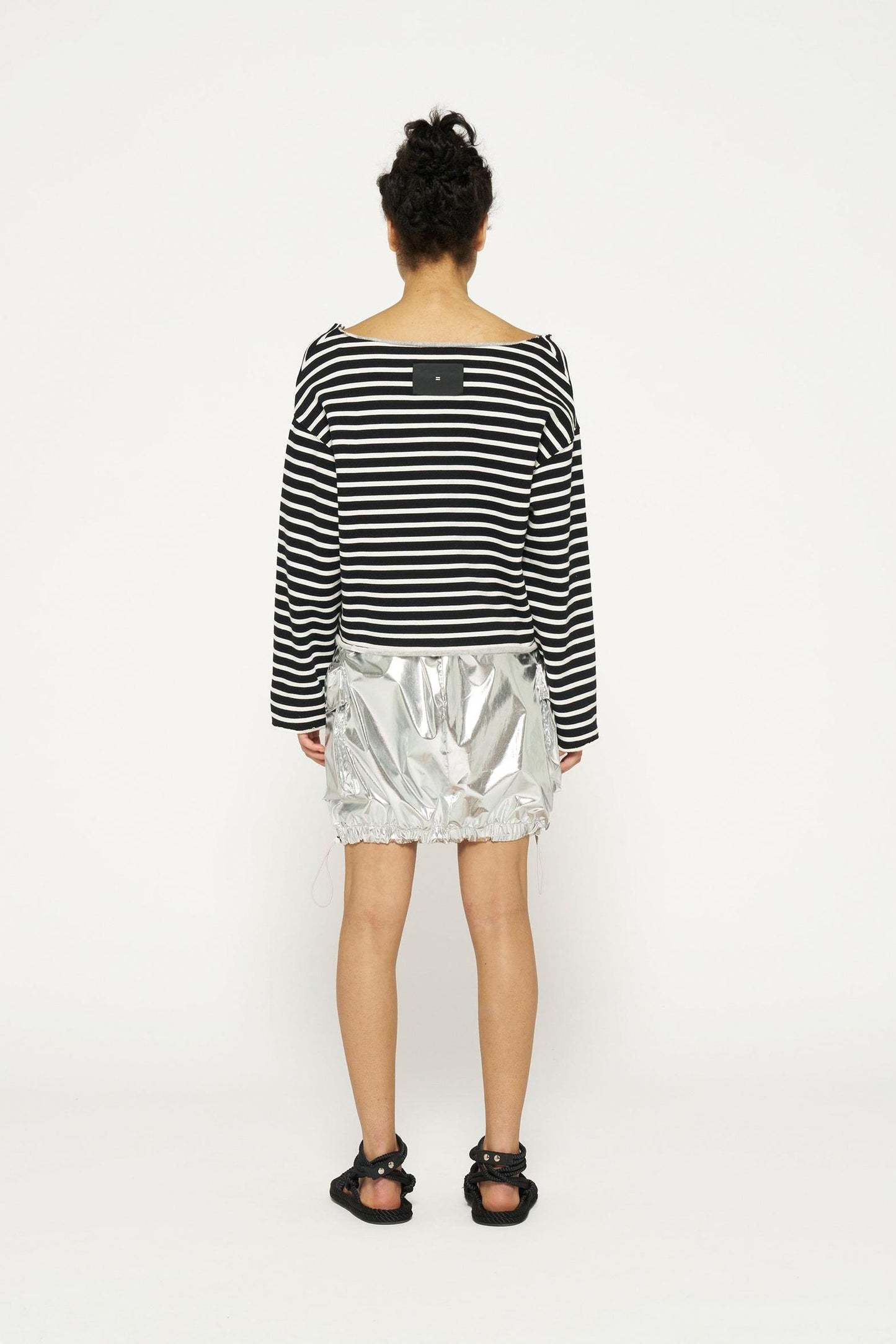 BOAT NECK SWEATER STRIPES