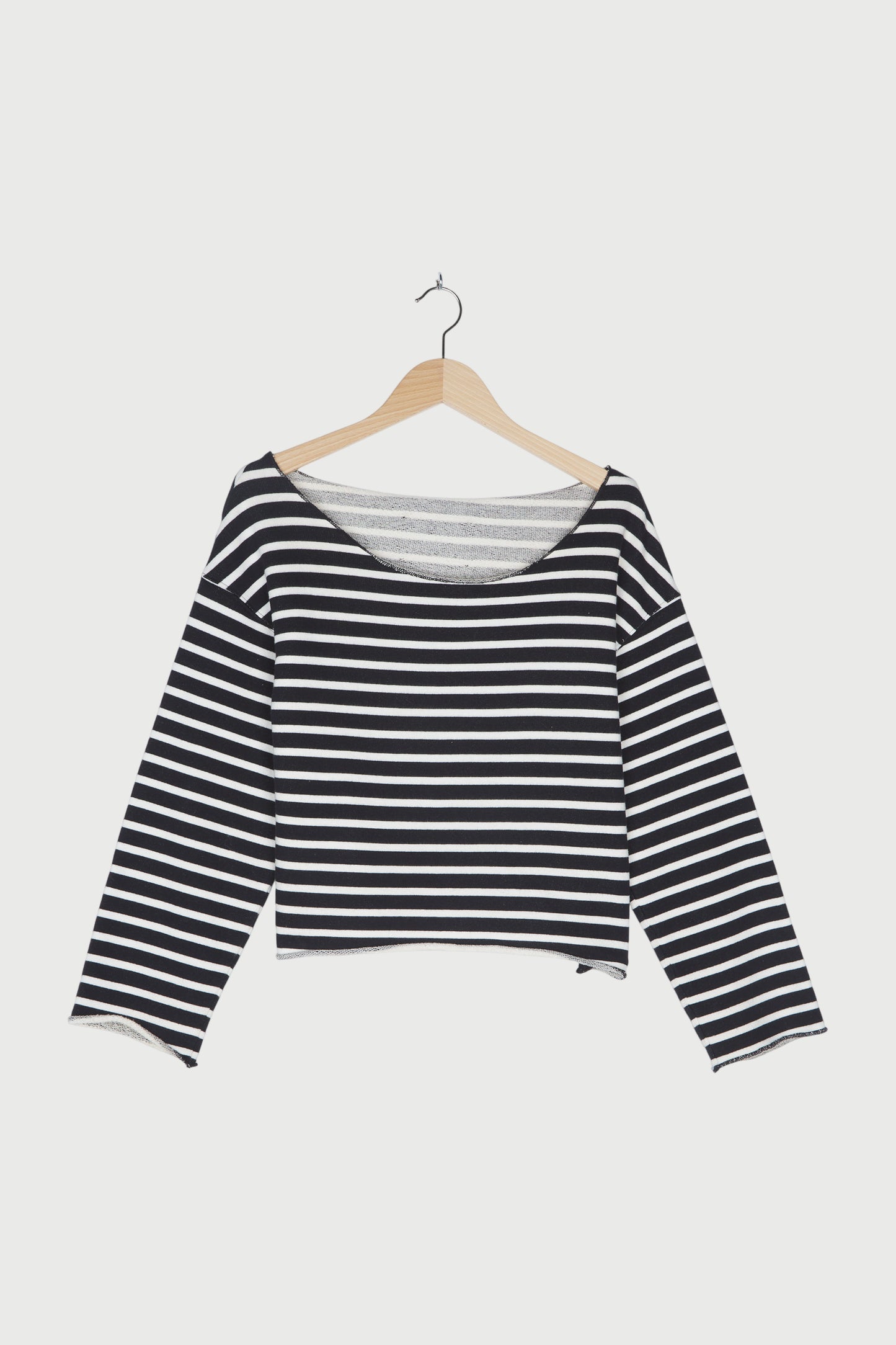BOAT NECK SWEATER STRIPES