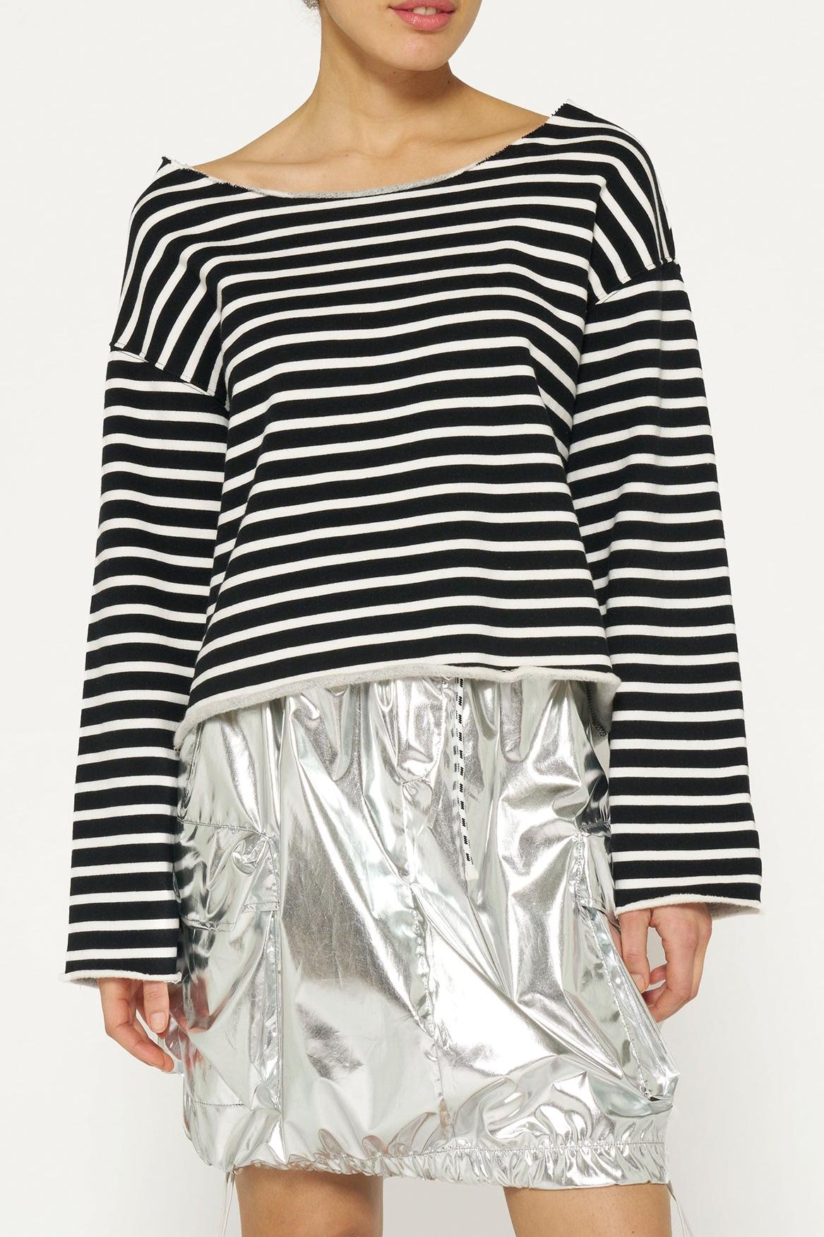 BOAT NECK SWEATER STRIPES