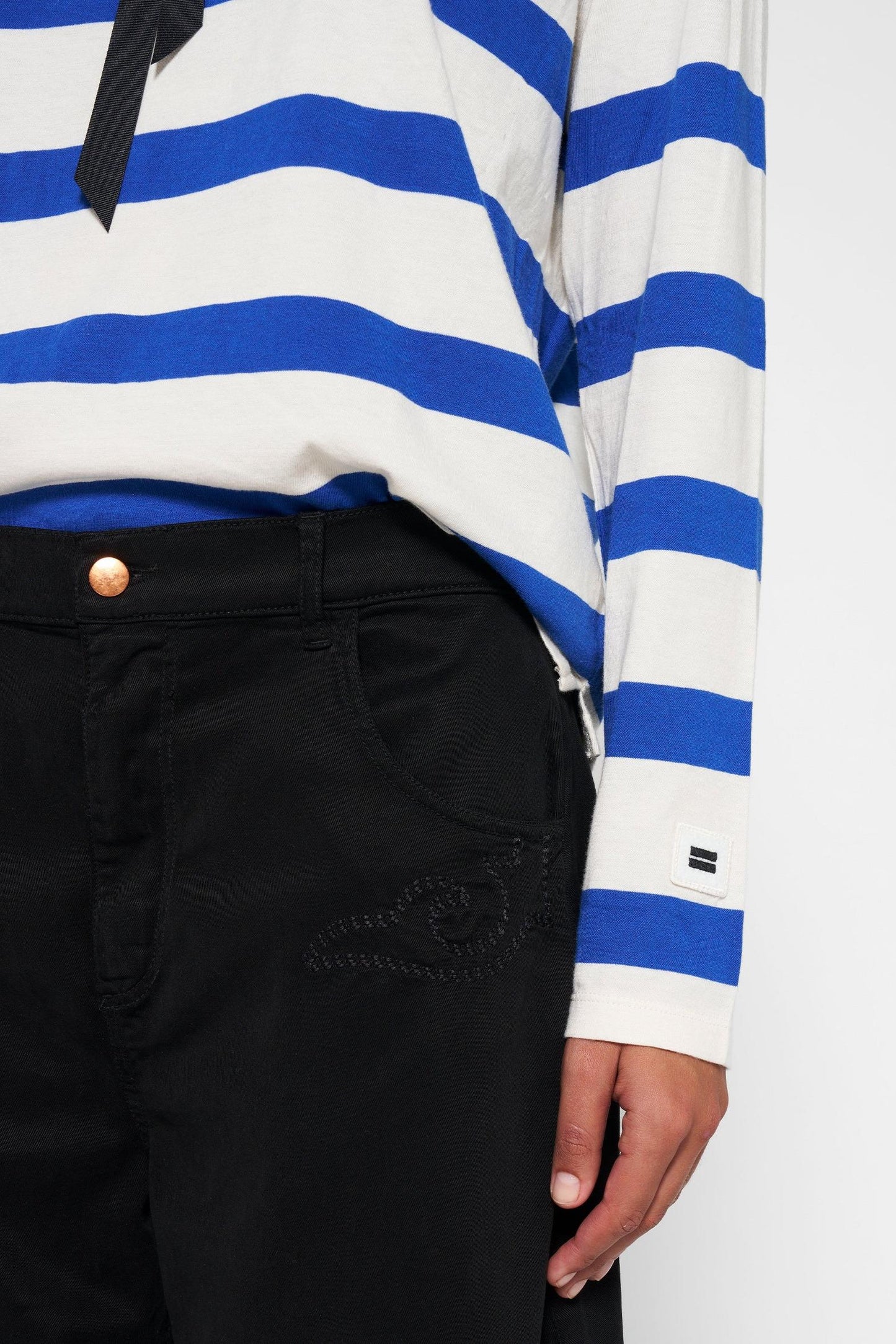 LONGSLEEVE TEE BOW STRIPE