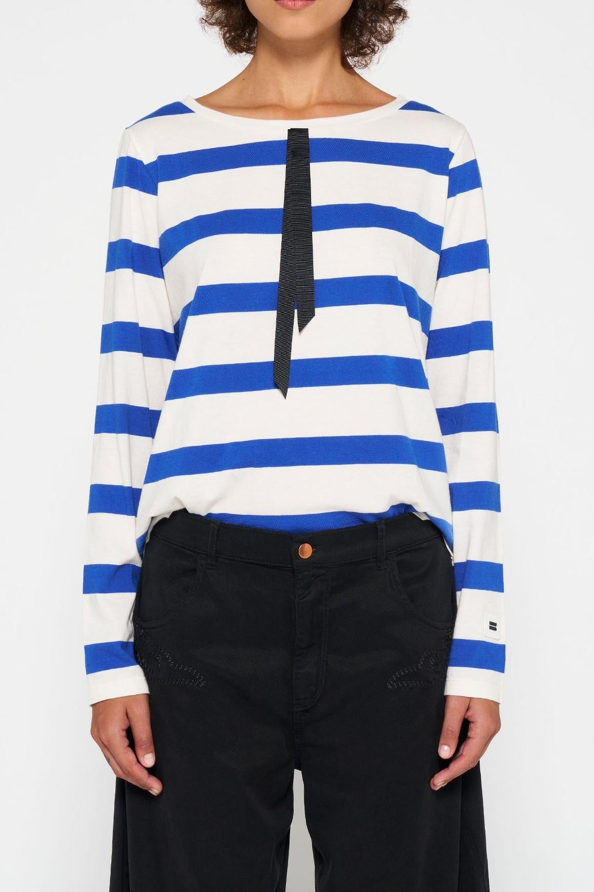 LONGSLEEVE TEE BOW STRIPE