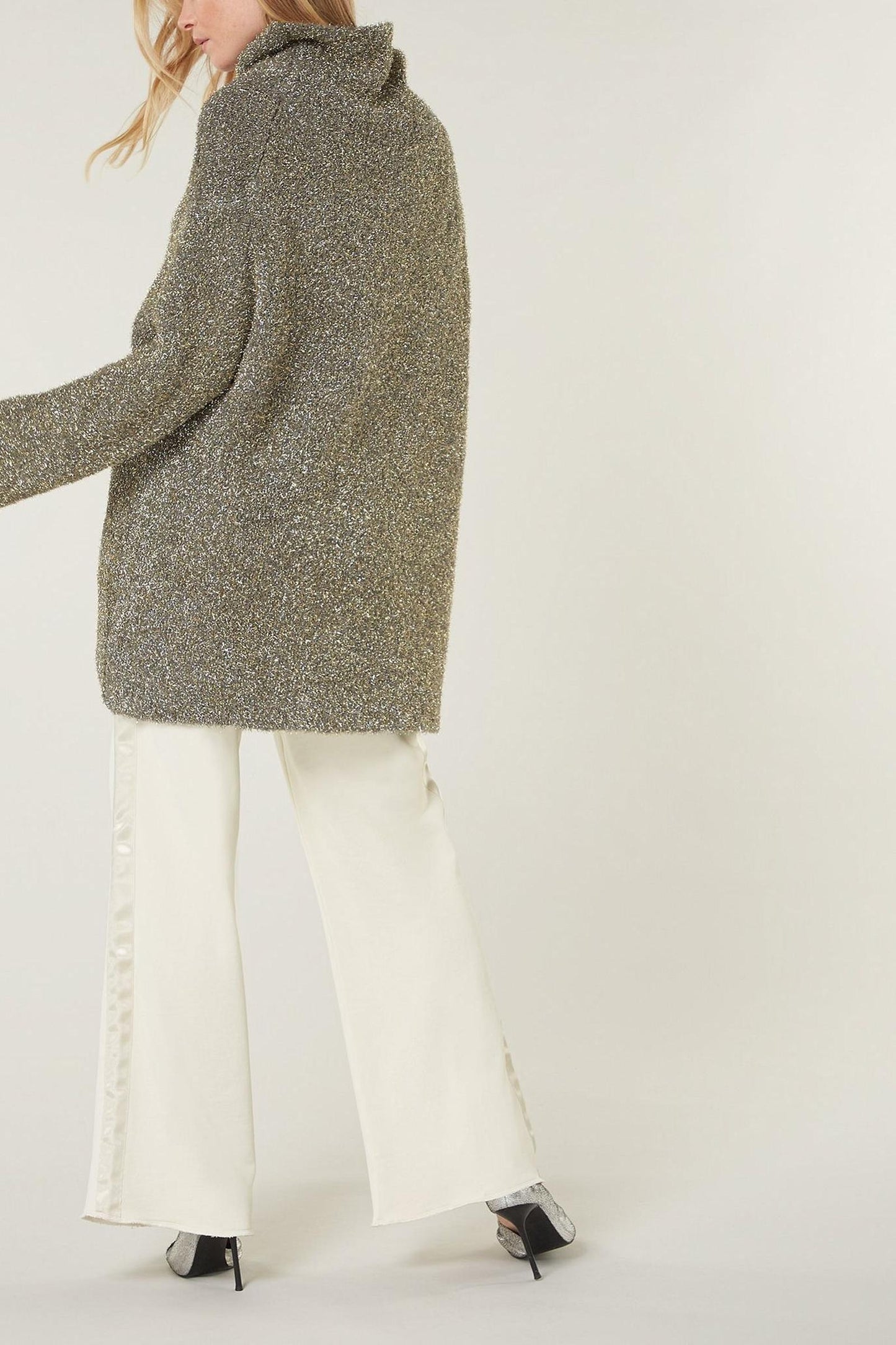 OVERSIZED TURTLENECK SWEATER LUREX