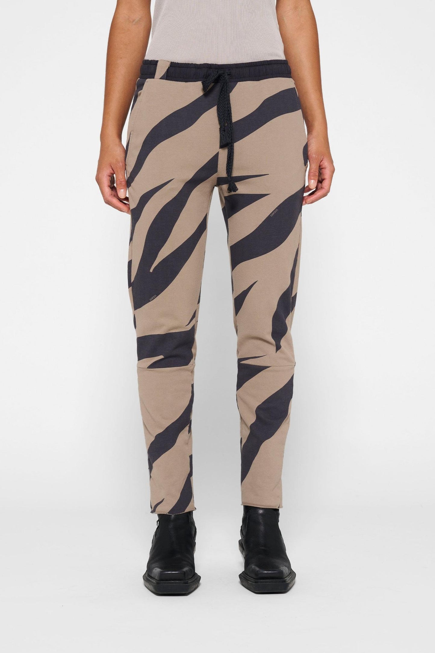 CROPPED JOGGER ZEBRA