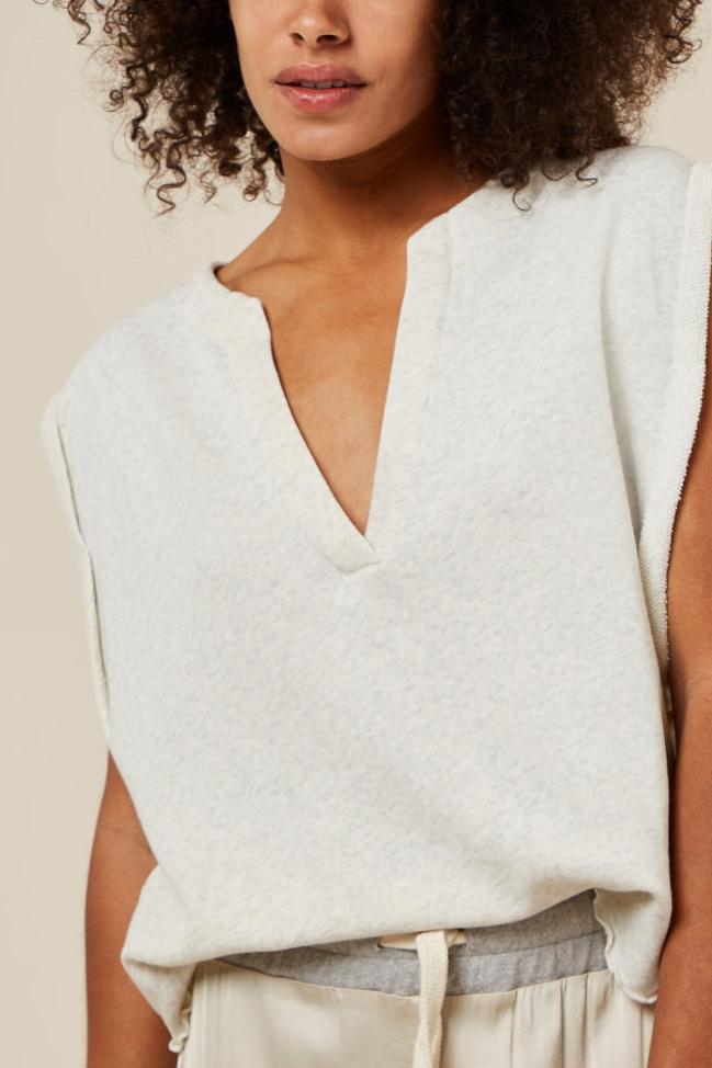 V-NECK TOP FLEECE