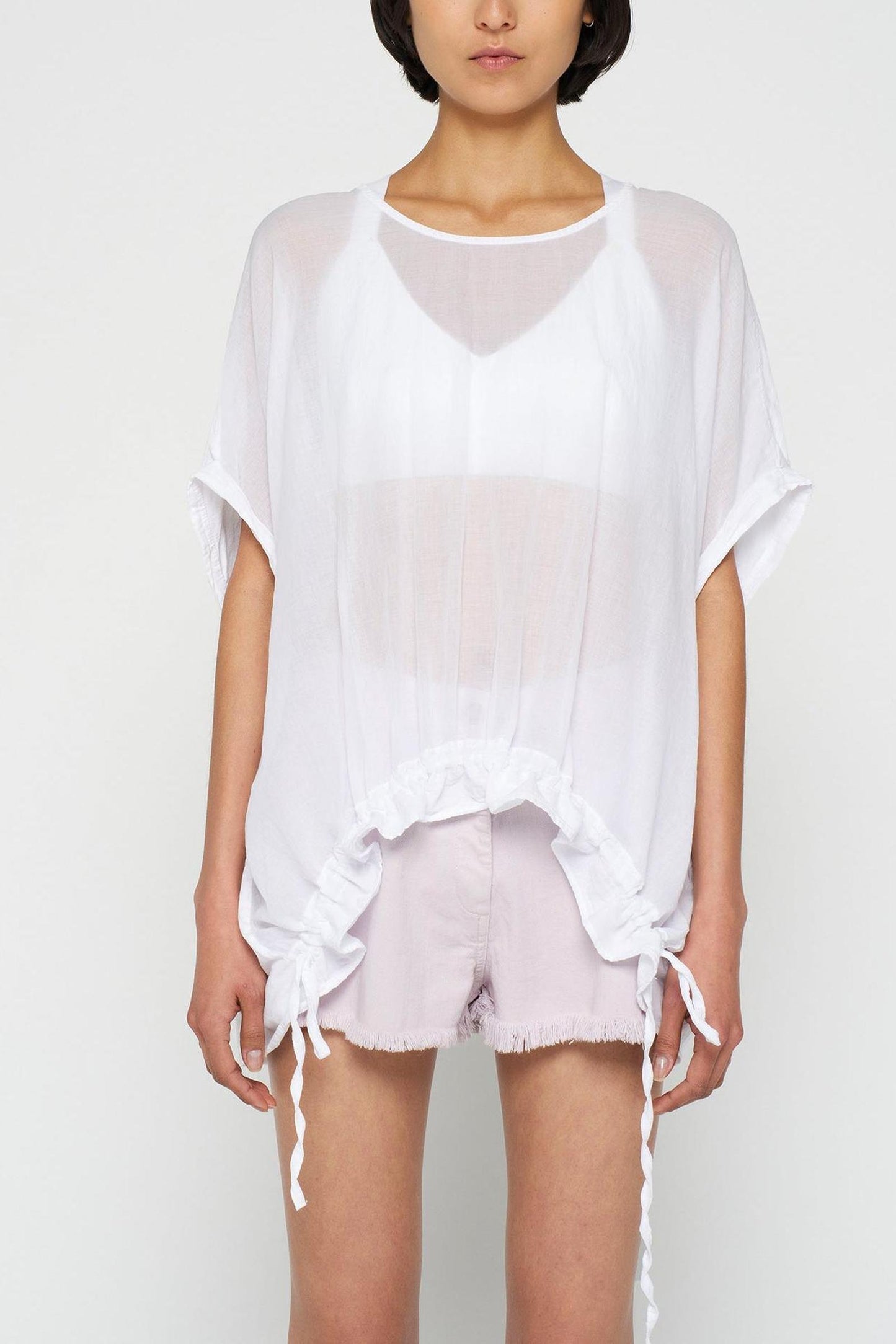 SHORTSLEEVE BLOUSE VOILE