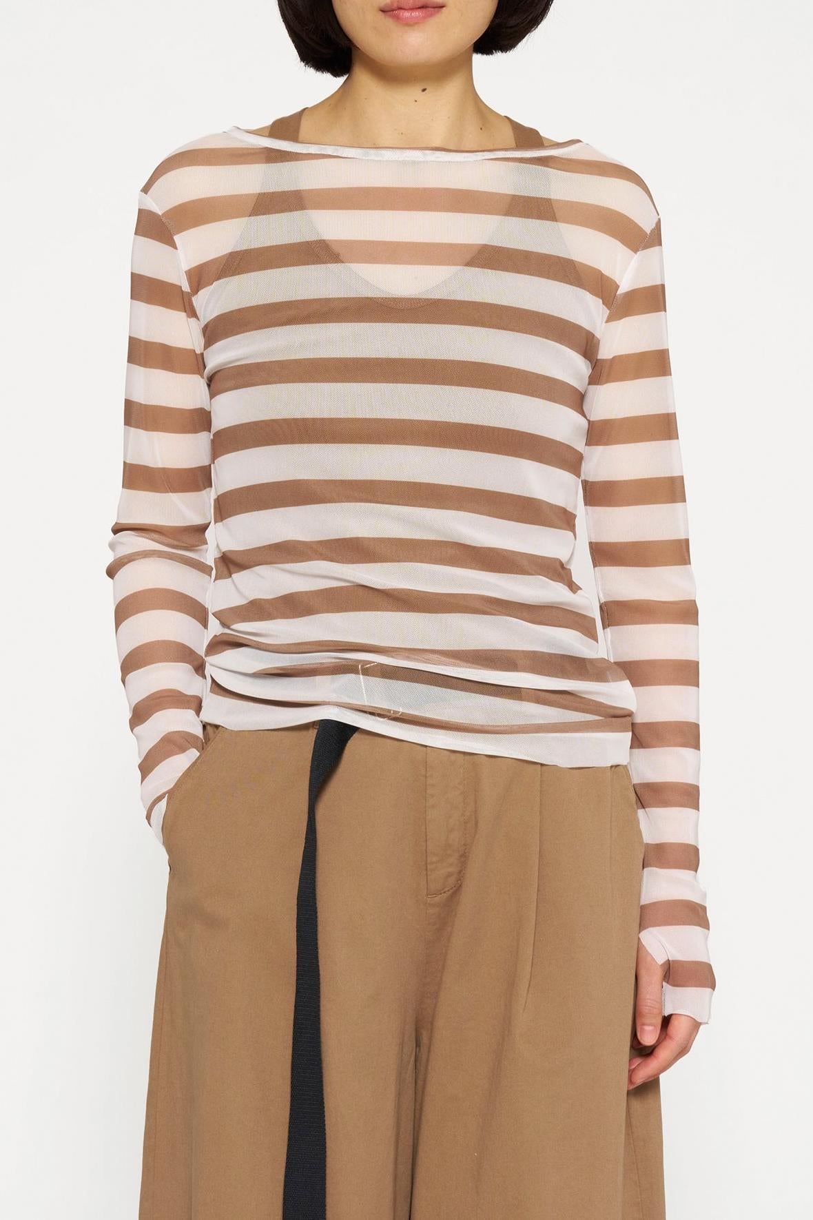 MESH TEE STRIPE