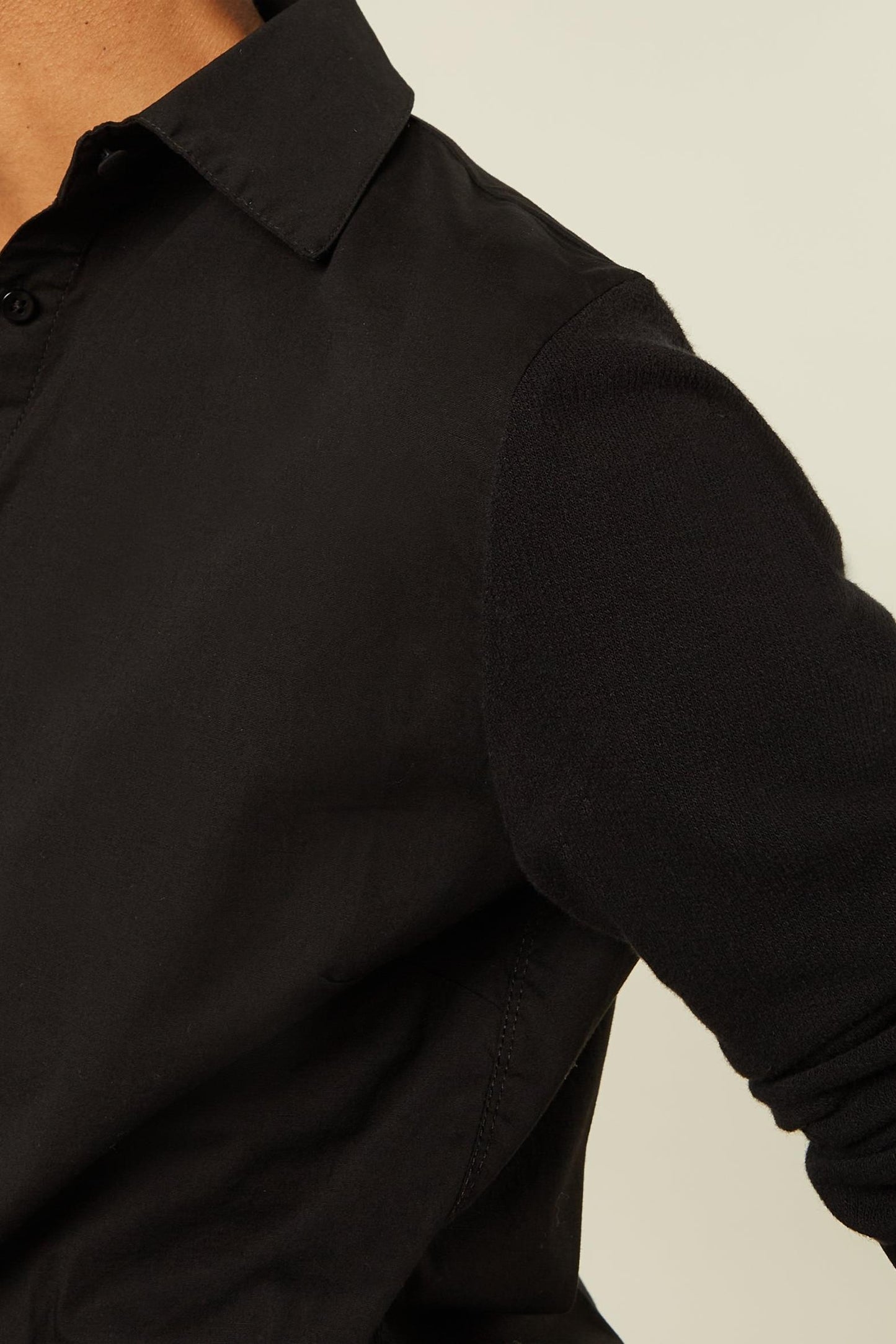 POPLIN CONTRAST SHIRT