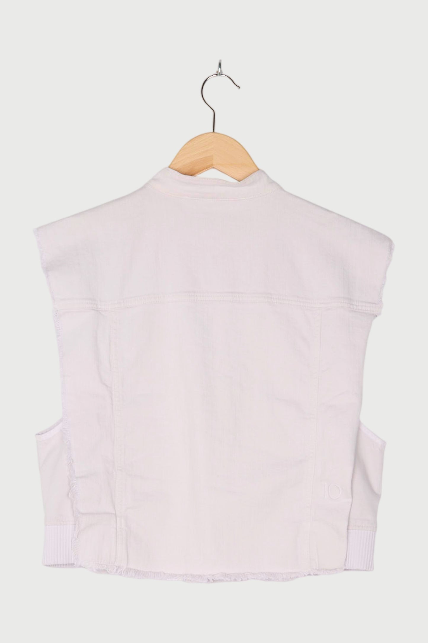 CROPPED TWILL GILET