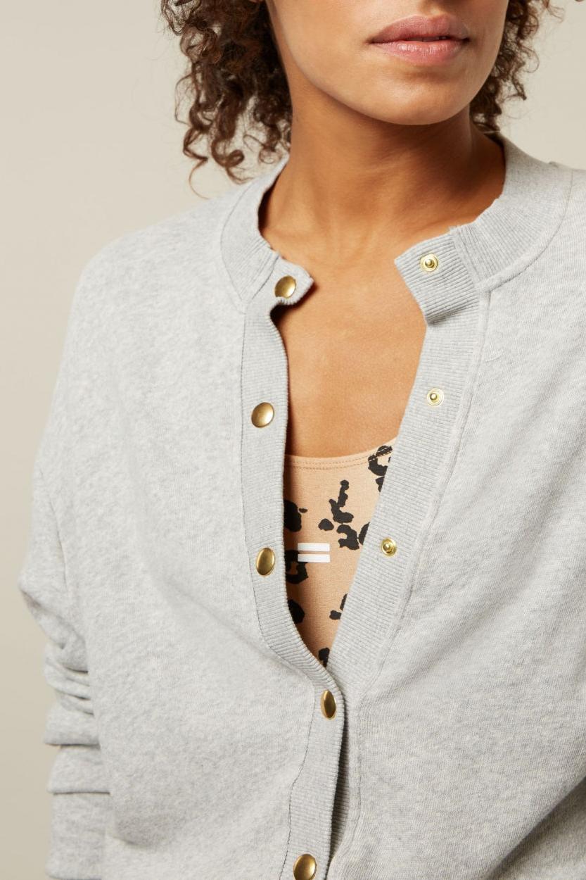 SHORT CARDIGAN FLEECE