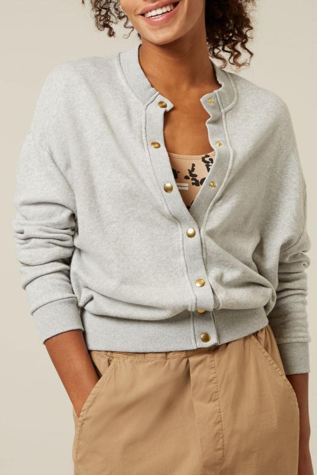SHORT CARDIGAN FLEECE