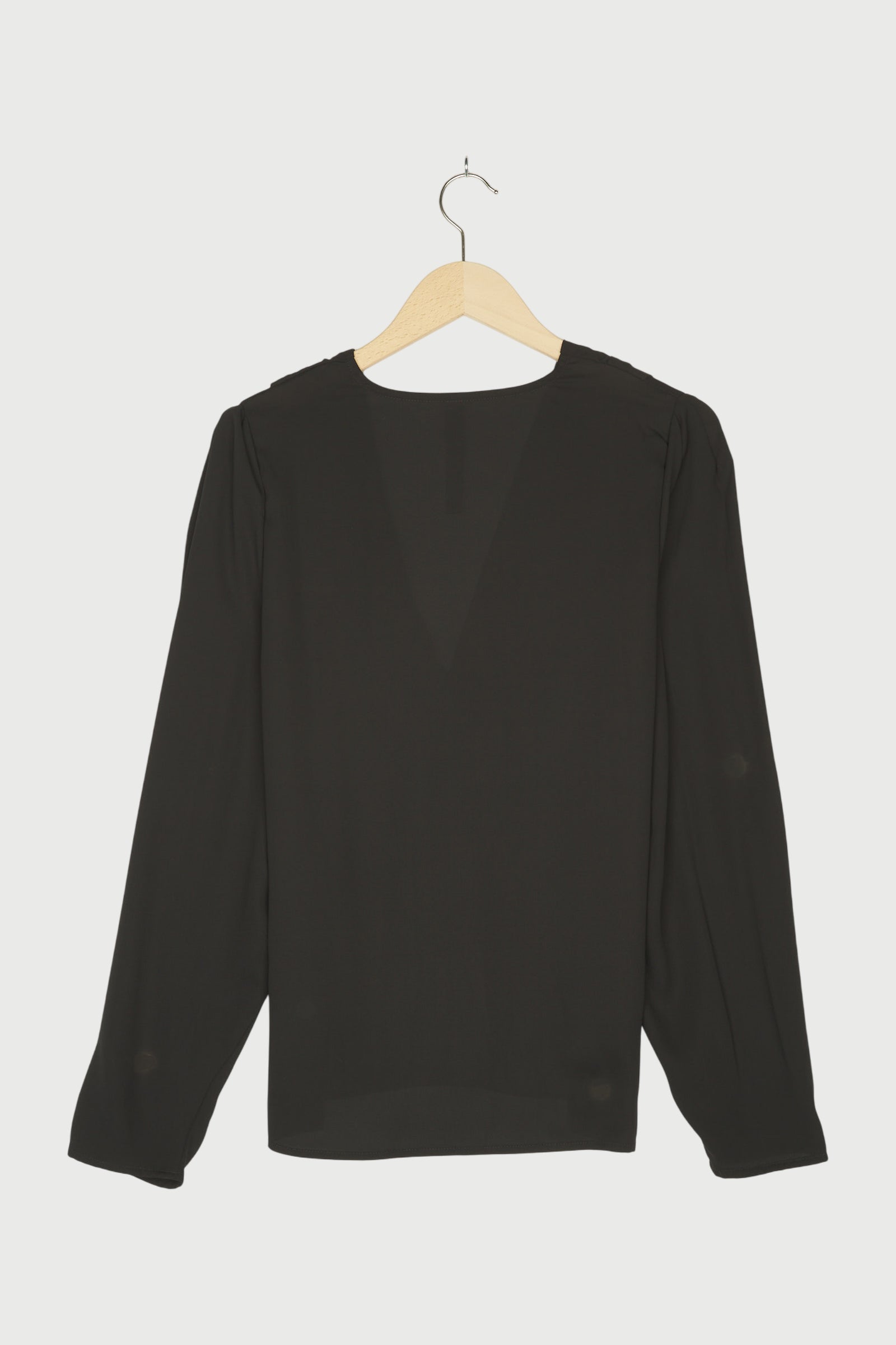 OVERLAP DRAPED BLOUSE