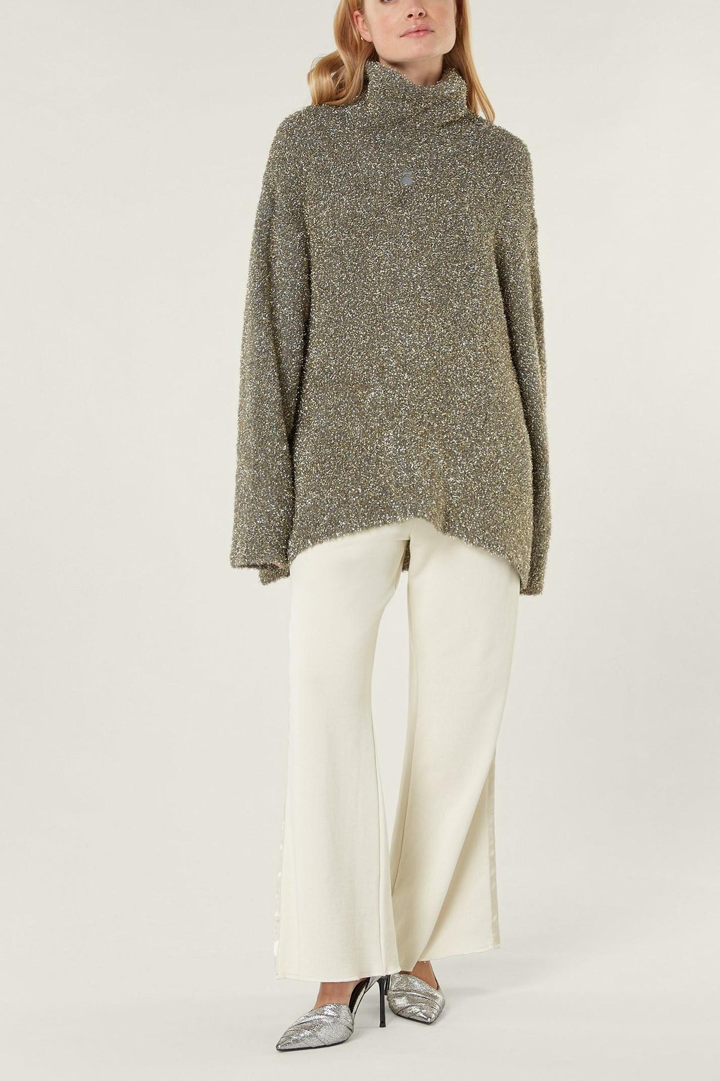 OVERSIZED TURTLENECK SWEATER LUREX