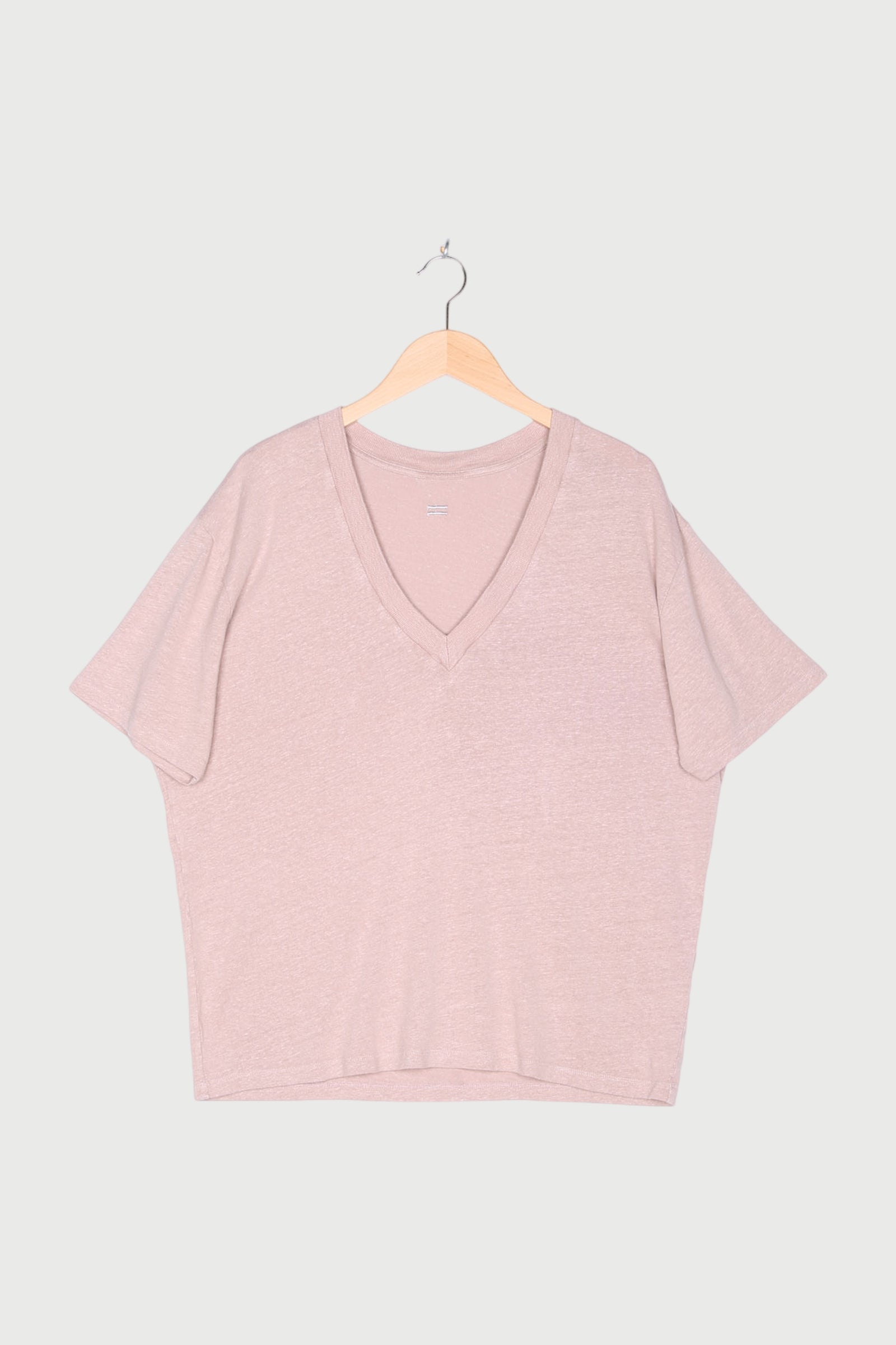 V-NECK TEE LINEN