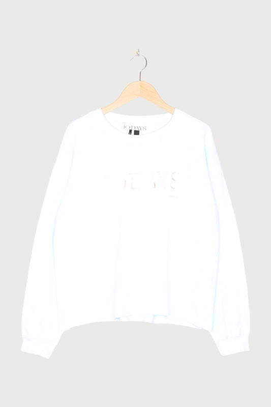RAW EDGE LOGO SWEATER