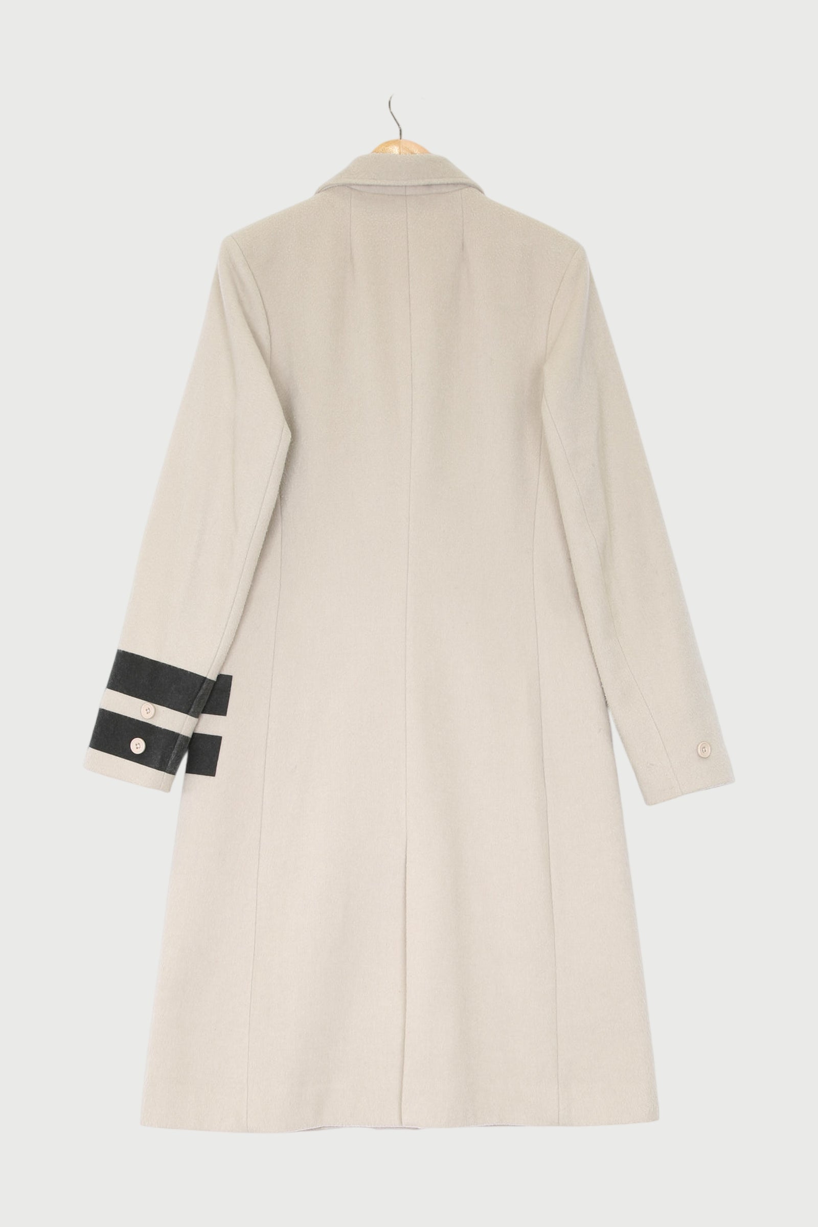 WOOL COAT TWO STRIPE