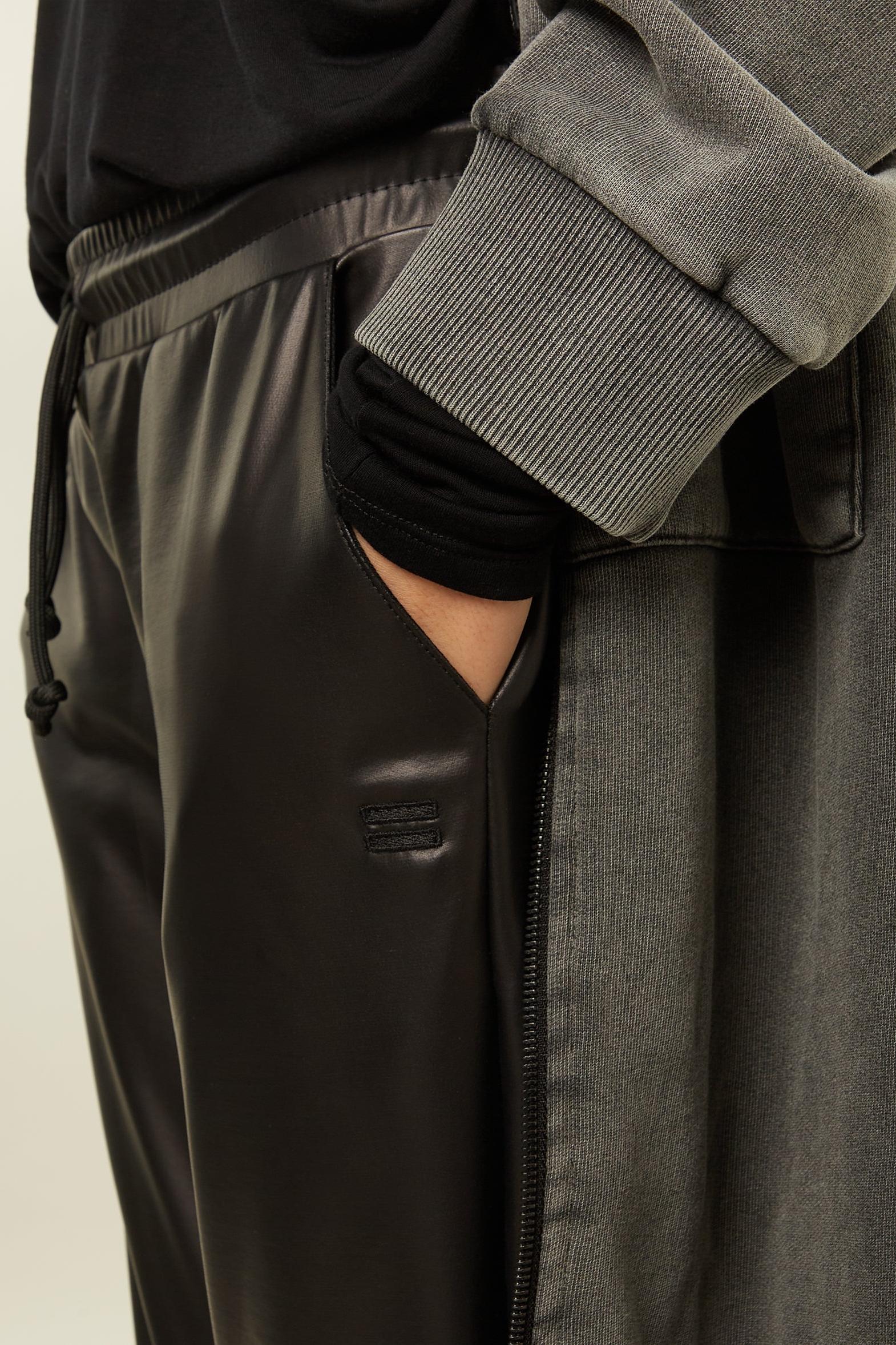 LEATHERLOOK CROPPED JOGGER LONG