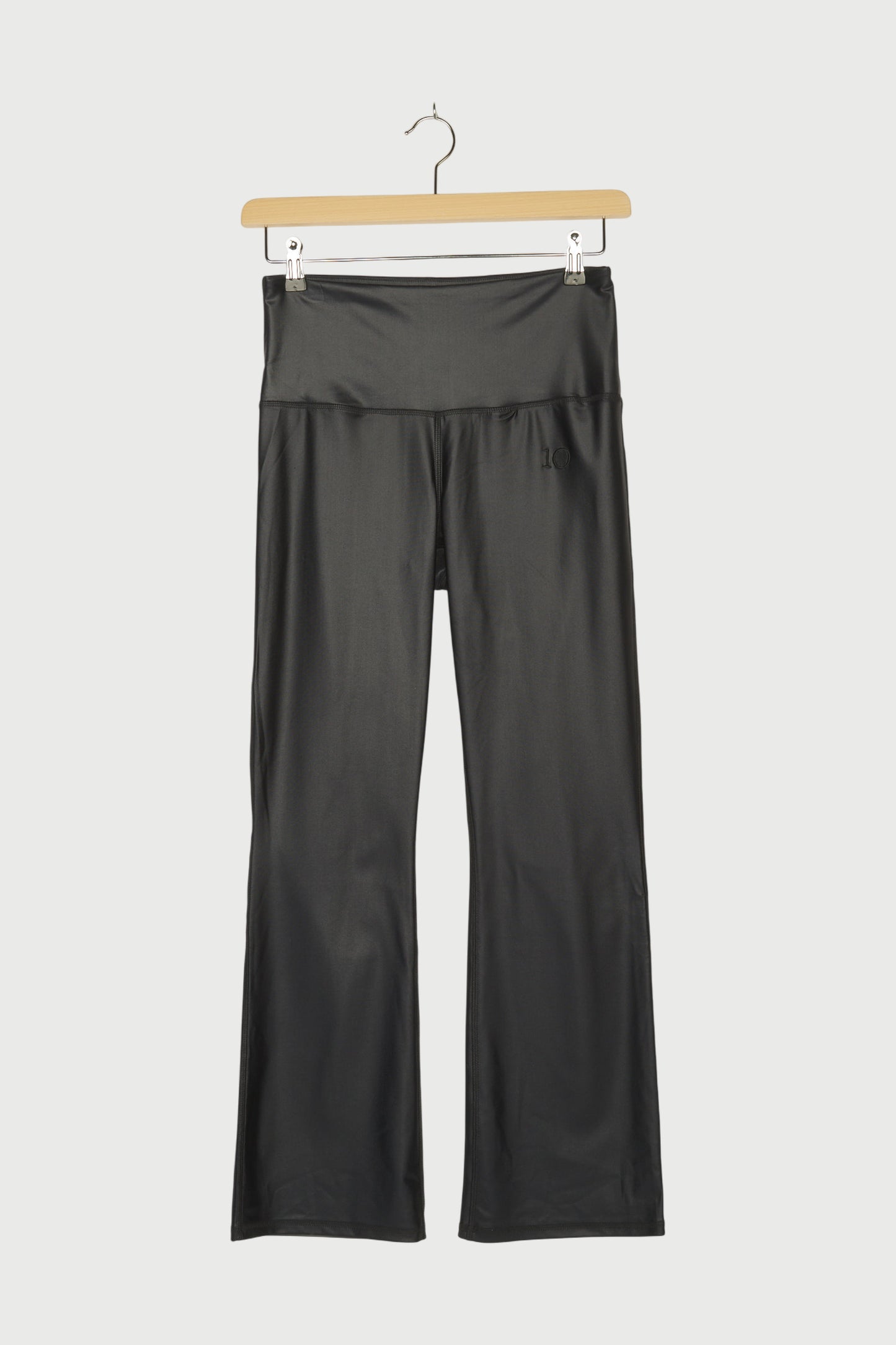 FLARED SHINY YOGA LEGGINGS