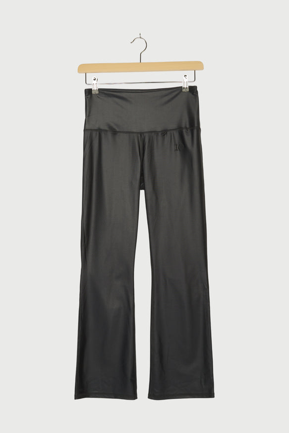FLARED SHINY YOGA LEGGINGS