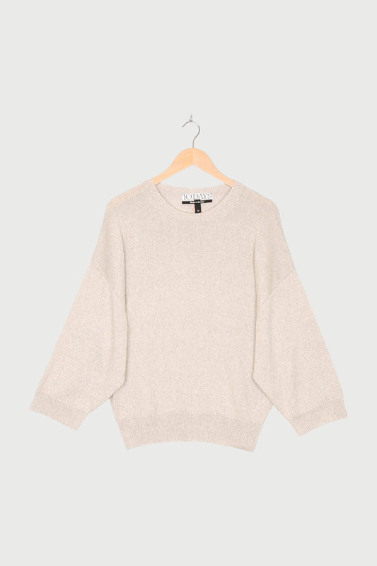 SHINY KNIT SWEATER