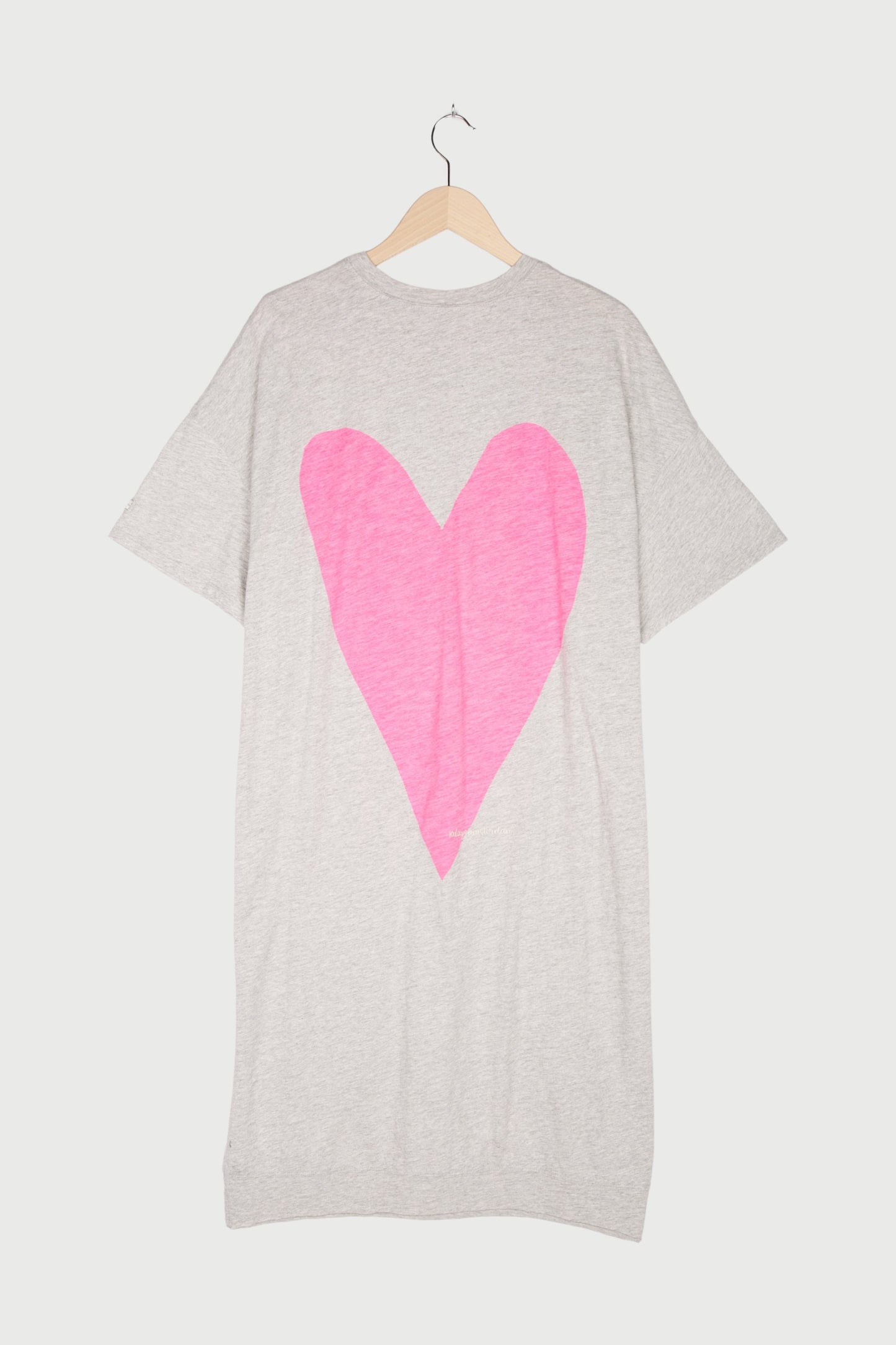 oversized tee dress heart