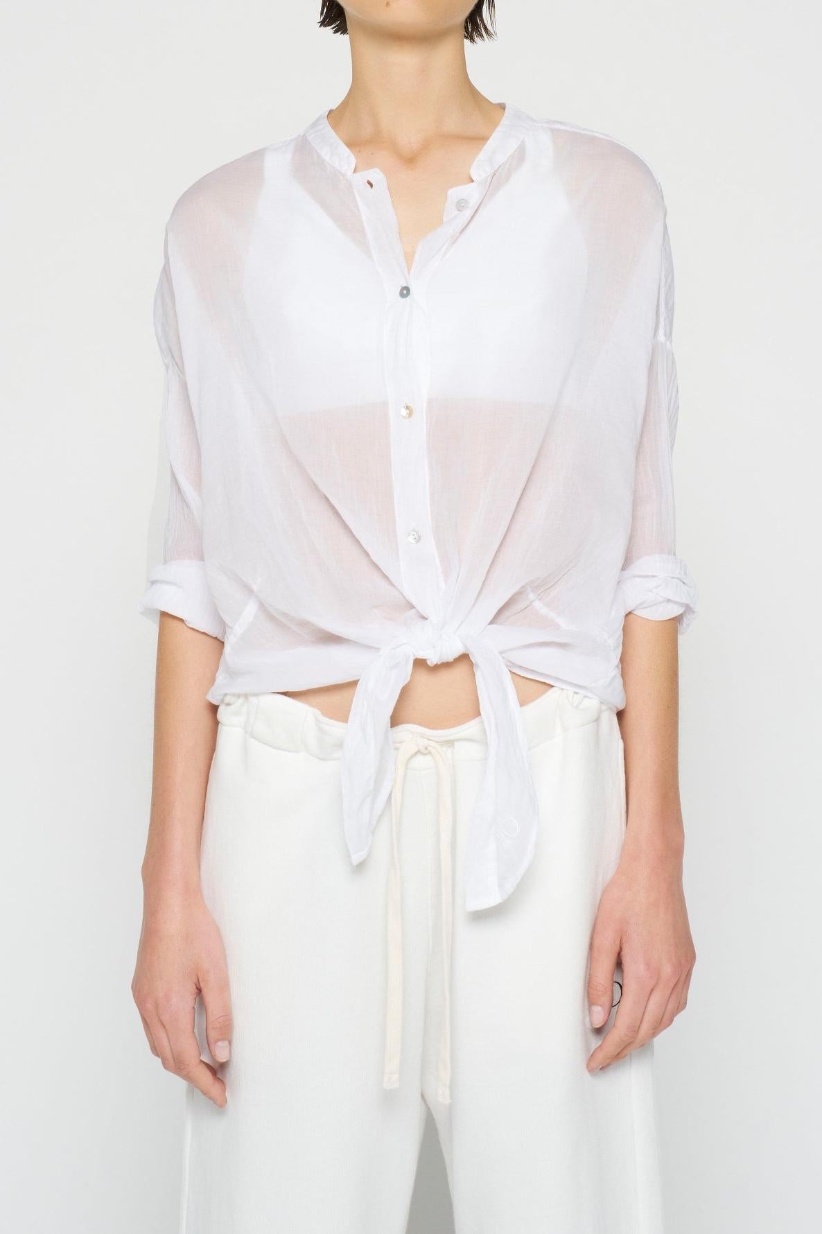 CROPPED KNOT BLOUSE