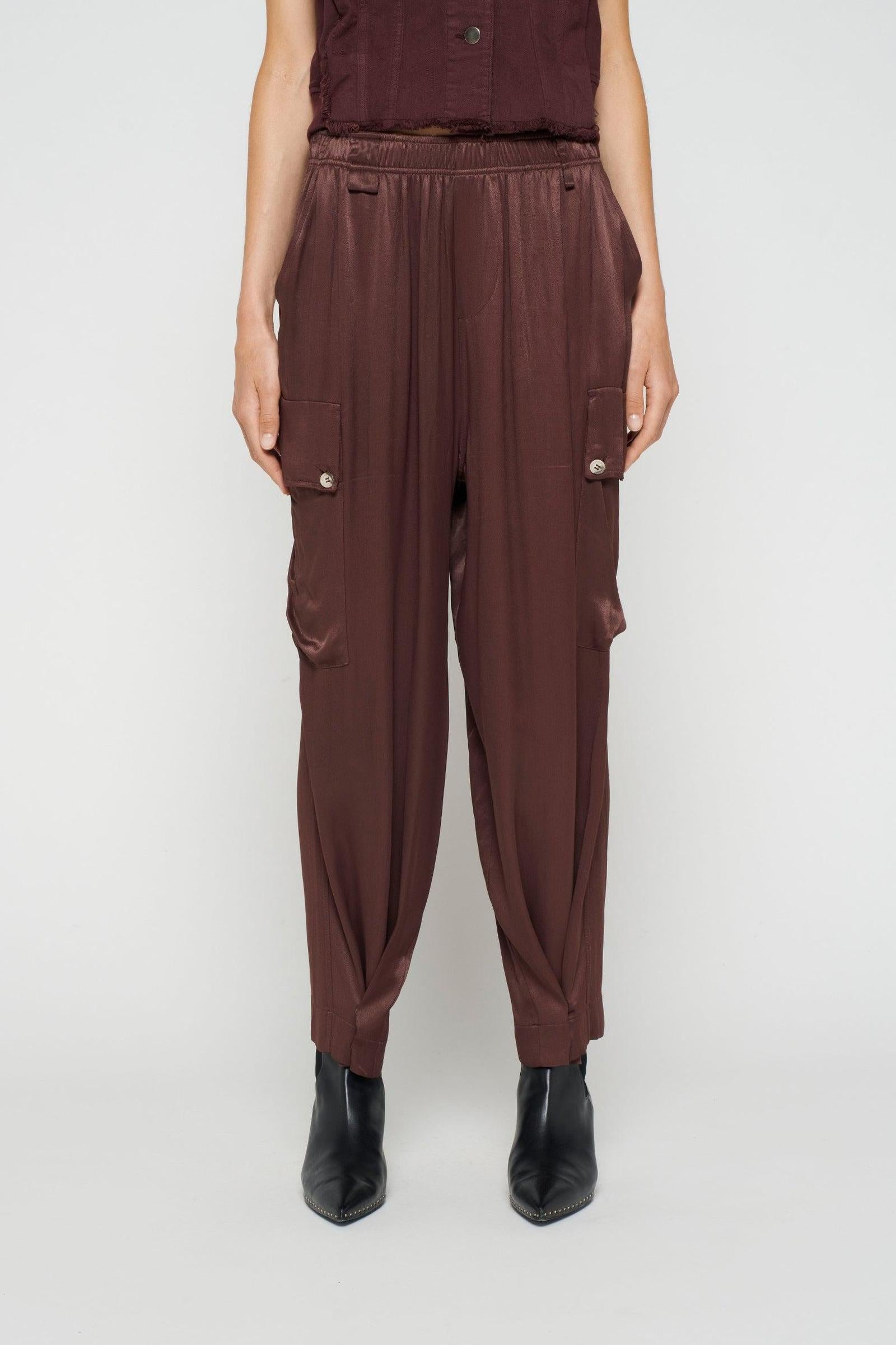UTILITY PANTS SATIN