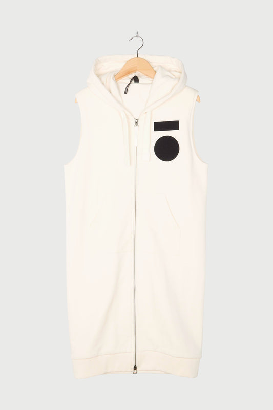 SLEEVELESS HOODIE CARDIGAN