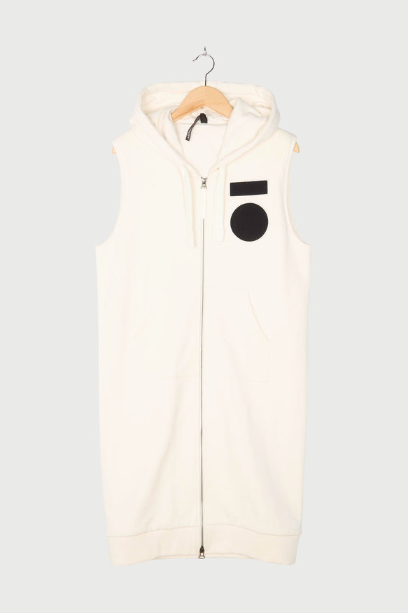 SLEEVELESS HOODIE CARDIGAN