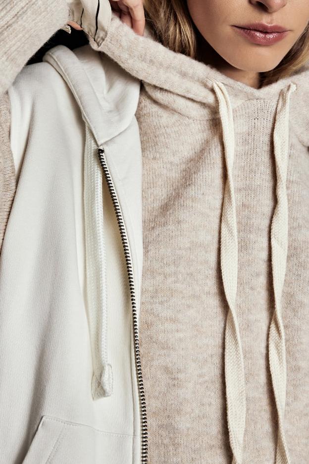 SLEEVELESS HOODIE CARDIGAN