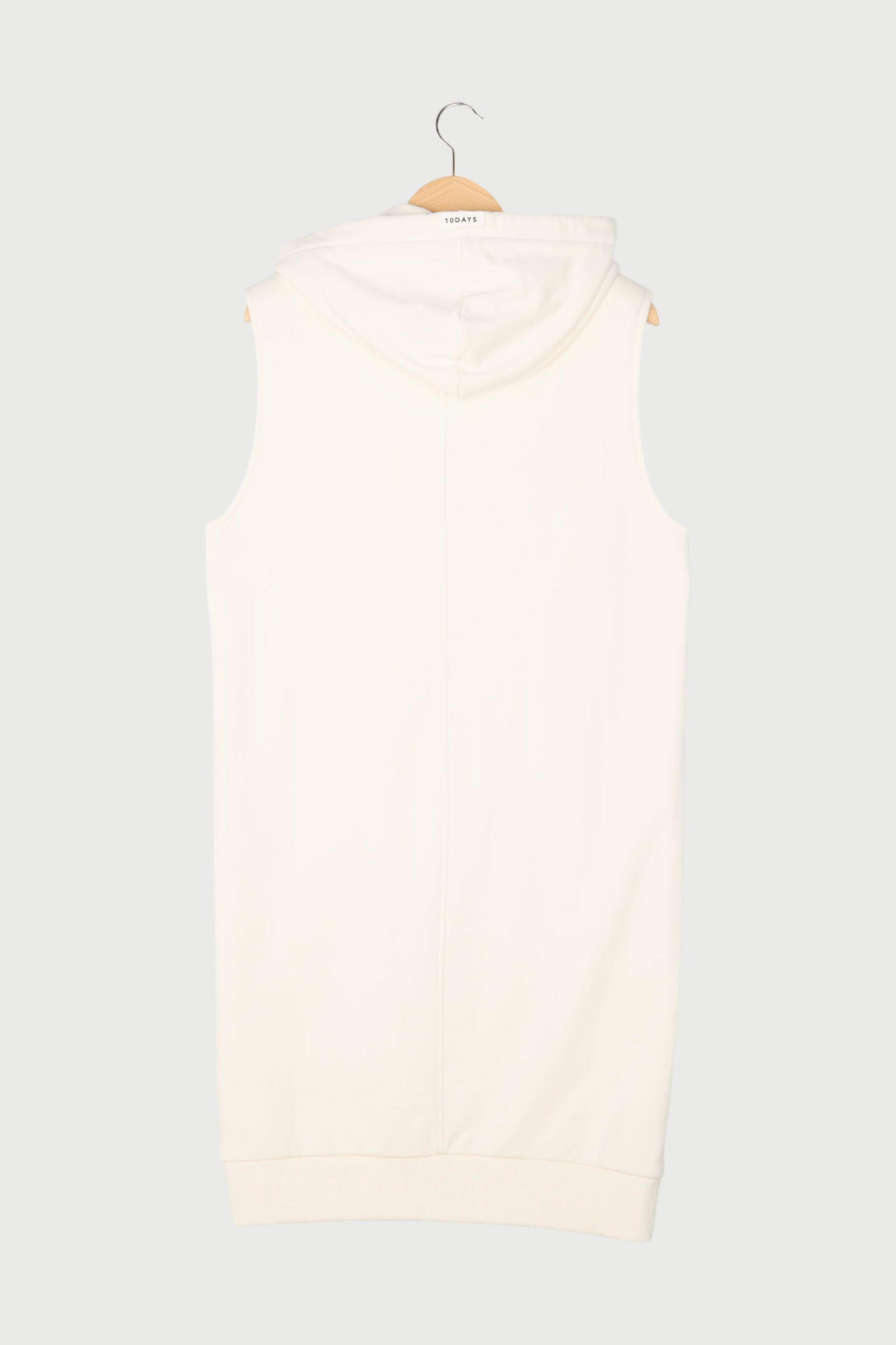 SLEEVELESS HOODIE CARDIGAN