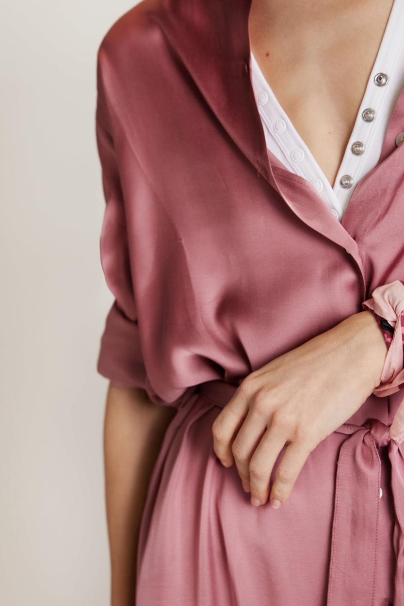 FLOWY SHIRT DRESS