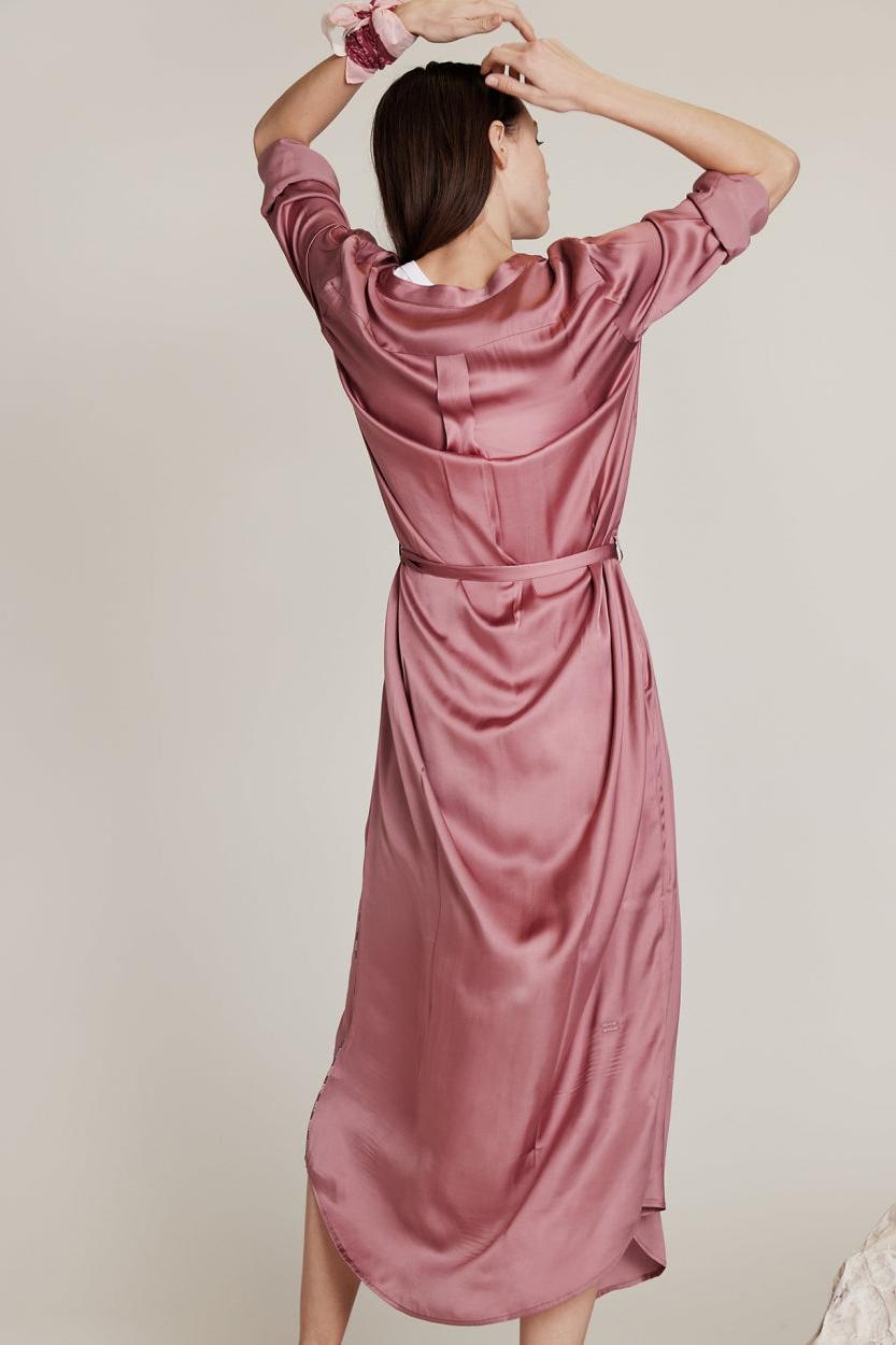 FLOWY SHIRT DRESS