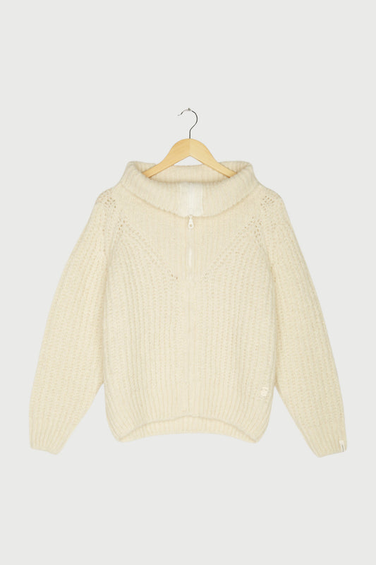ZIPPER CARDIGAN KNIT