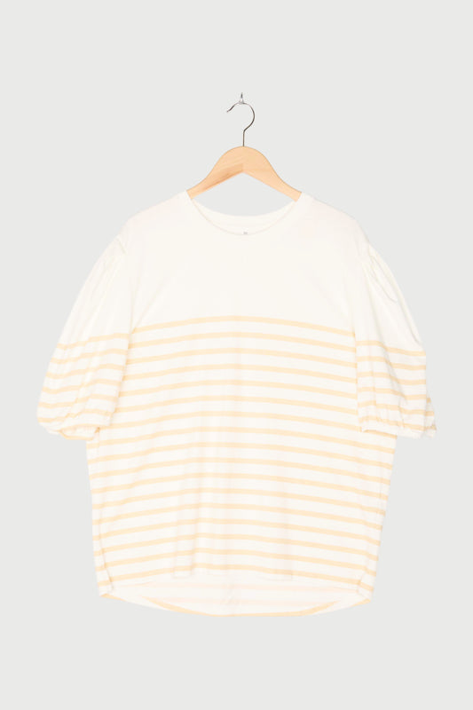 BALLOON SLEEVE TEE STRIPES