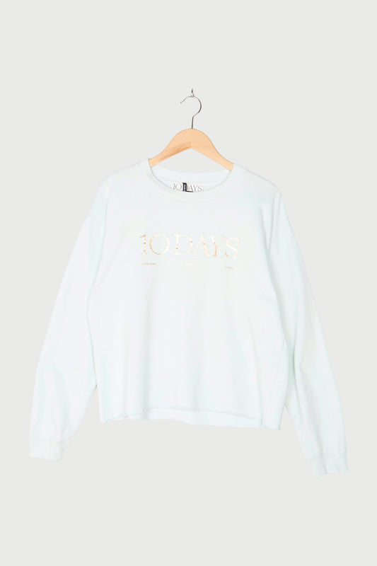 RAW EDGE LOGO SWEATER