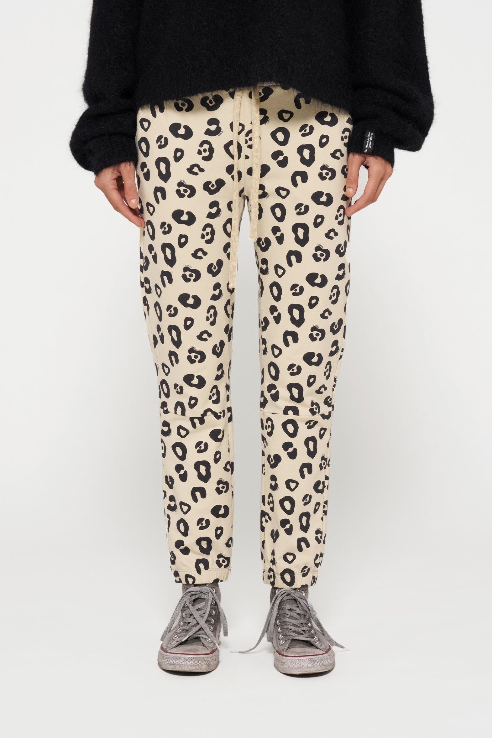 CROPPED JOGGER LEOPARD