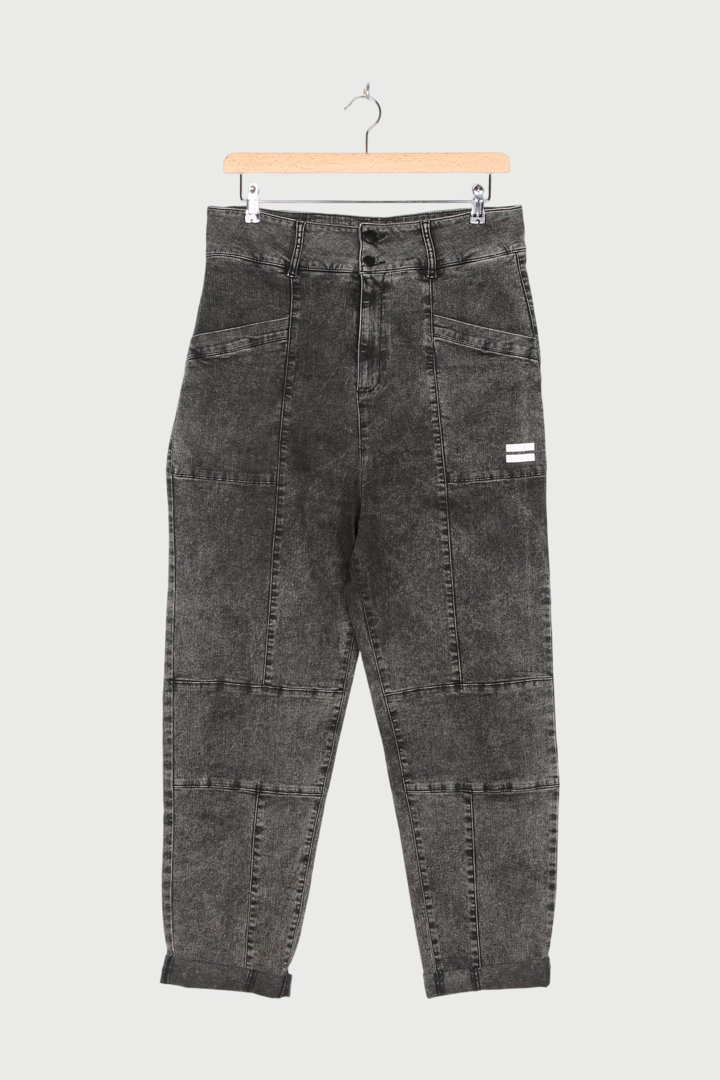 HIGH WAIST DENIM WASHED