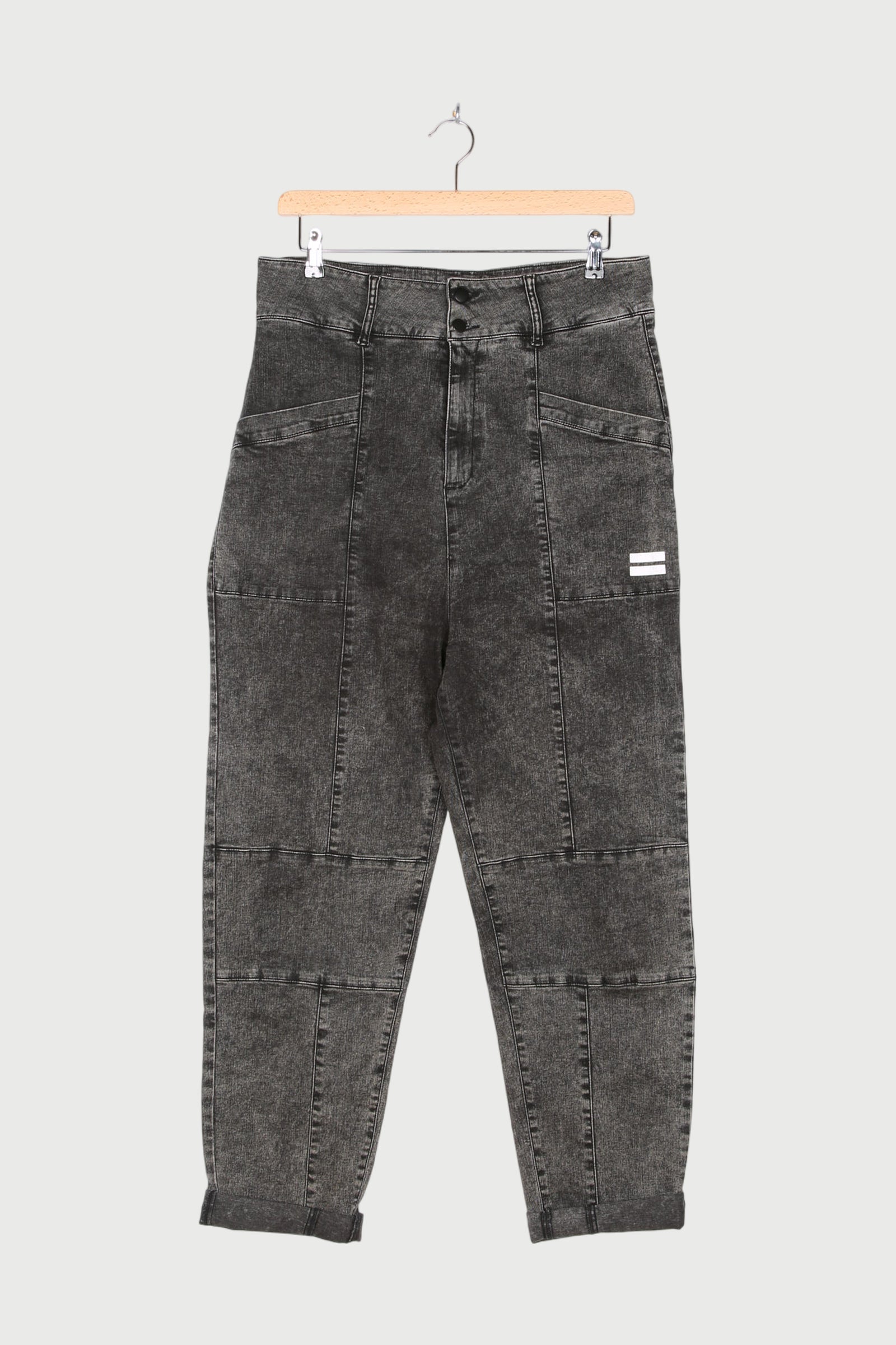 HIGH WAIST DENIM WASHED