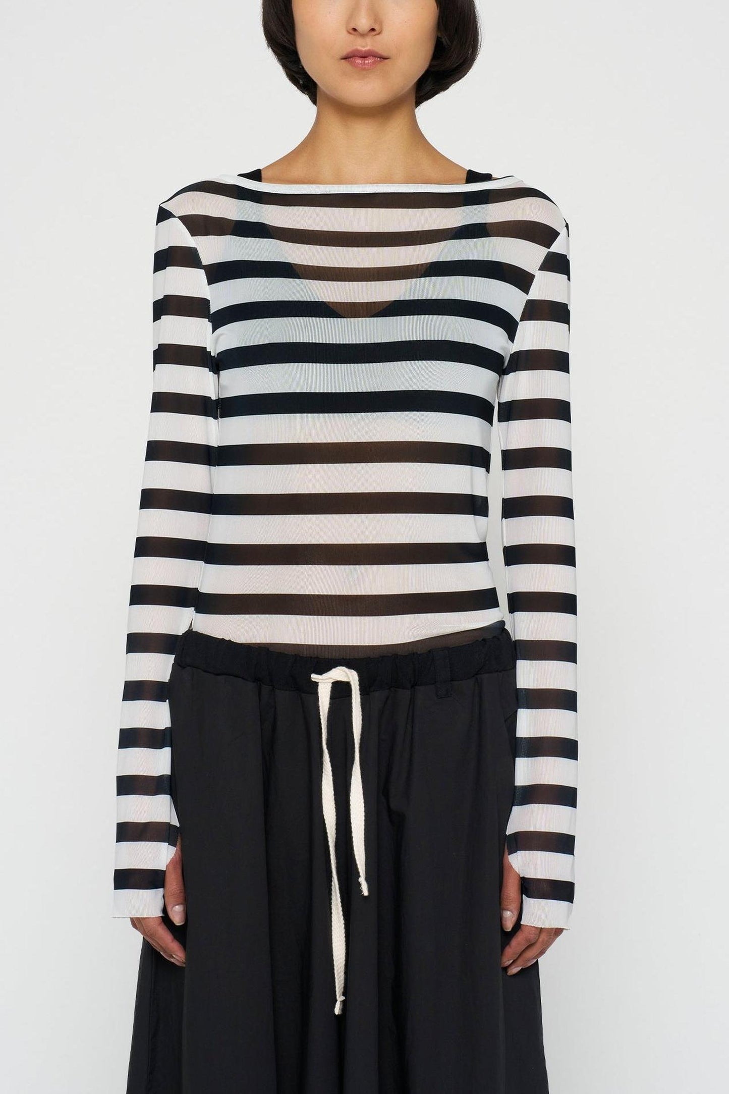 MESH TEE STRIPE
