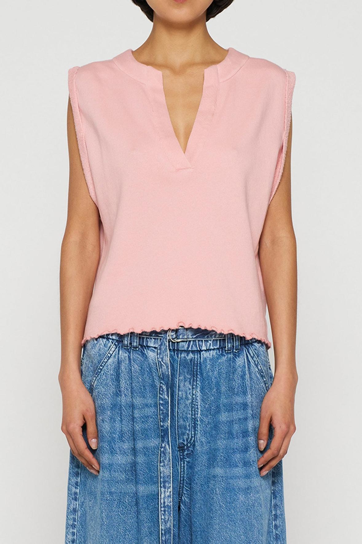 V-NECK TOP FLEECE